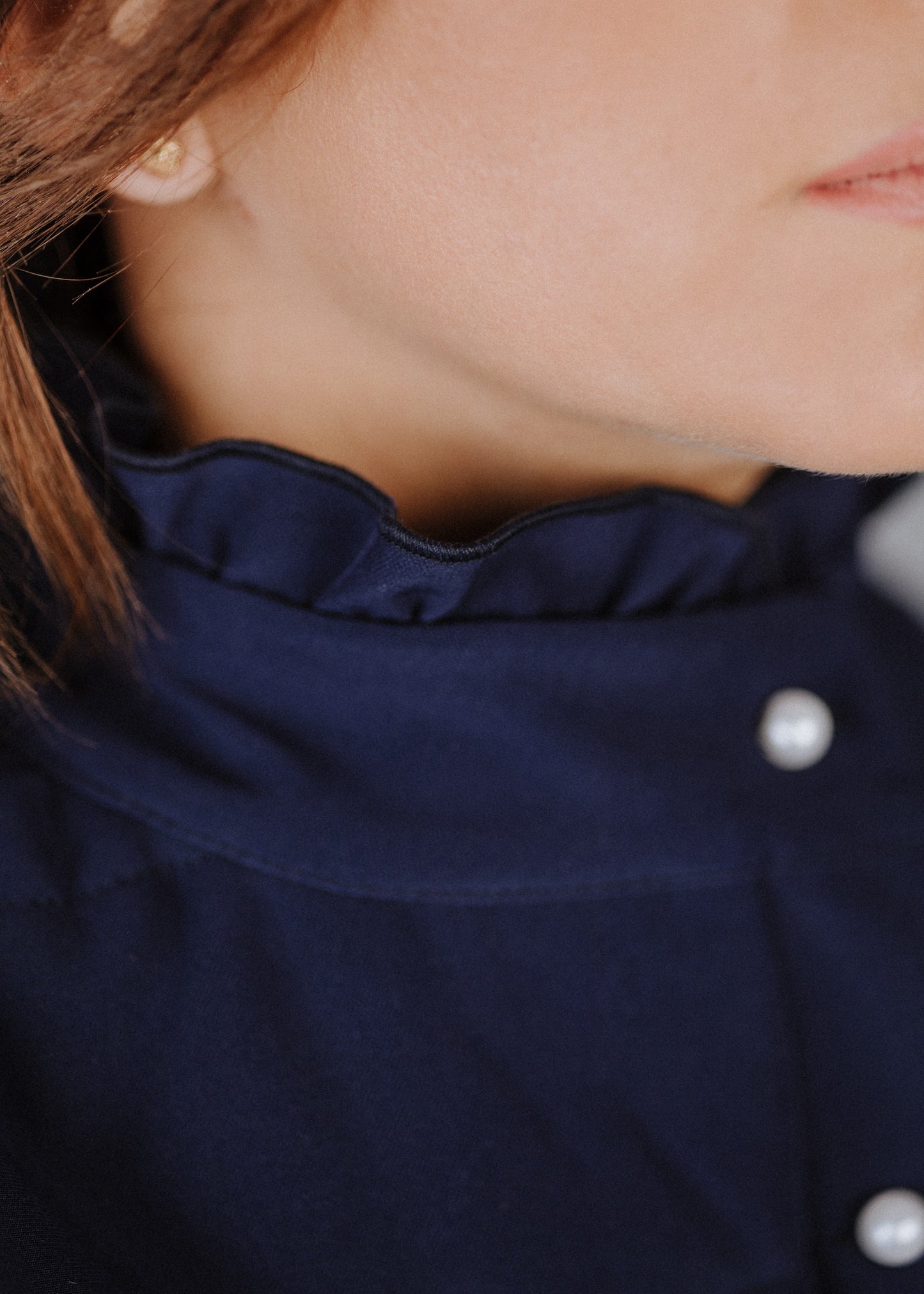 Steppelt felső bélelve sötétkék színben