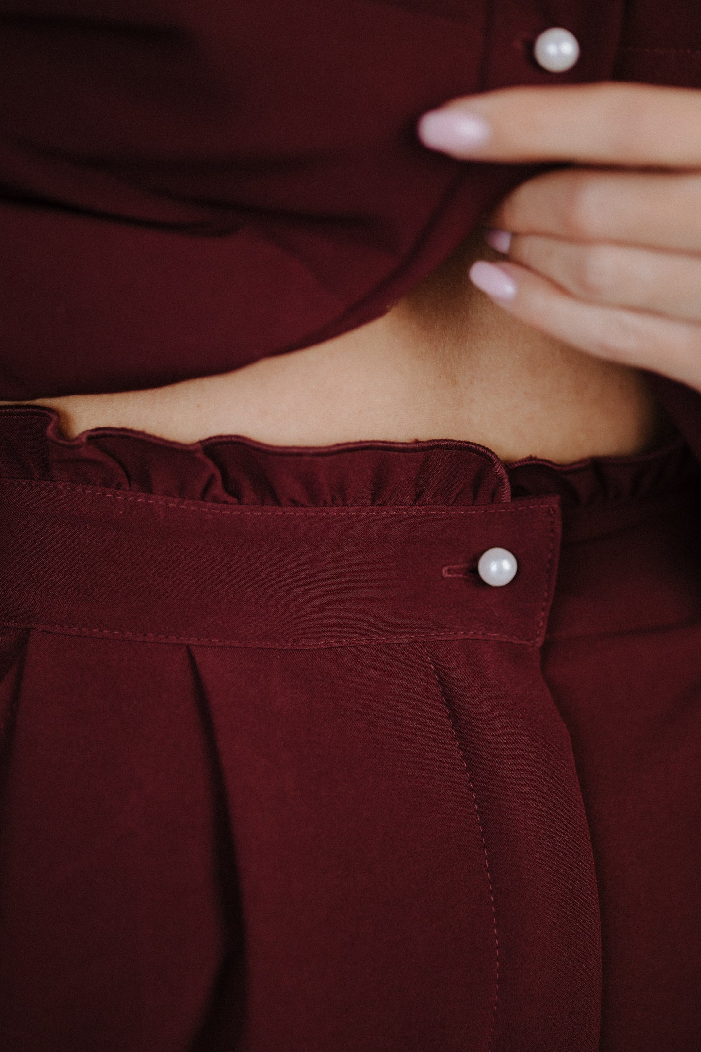 Culottes in Burgundy