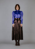 Silk blouse in purple