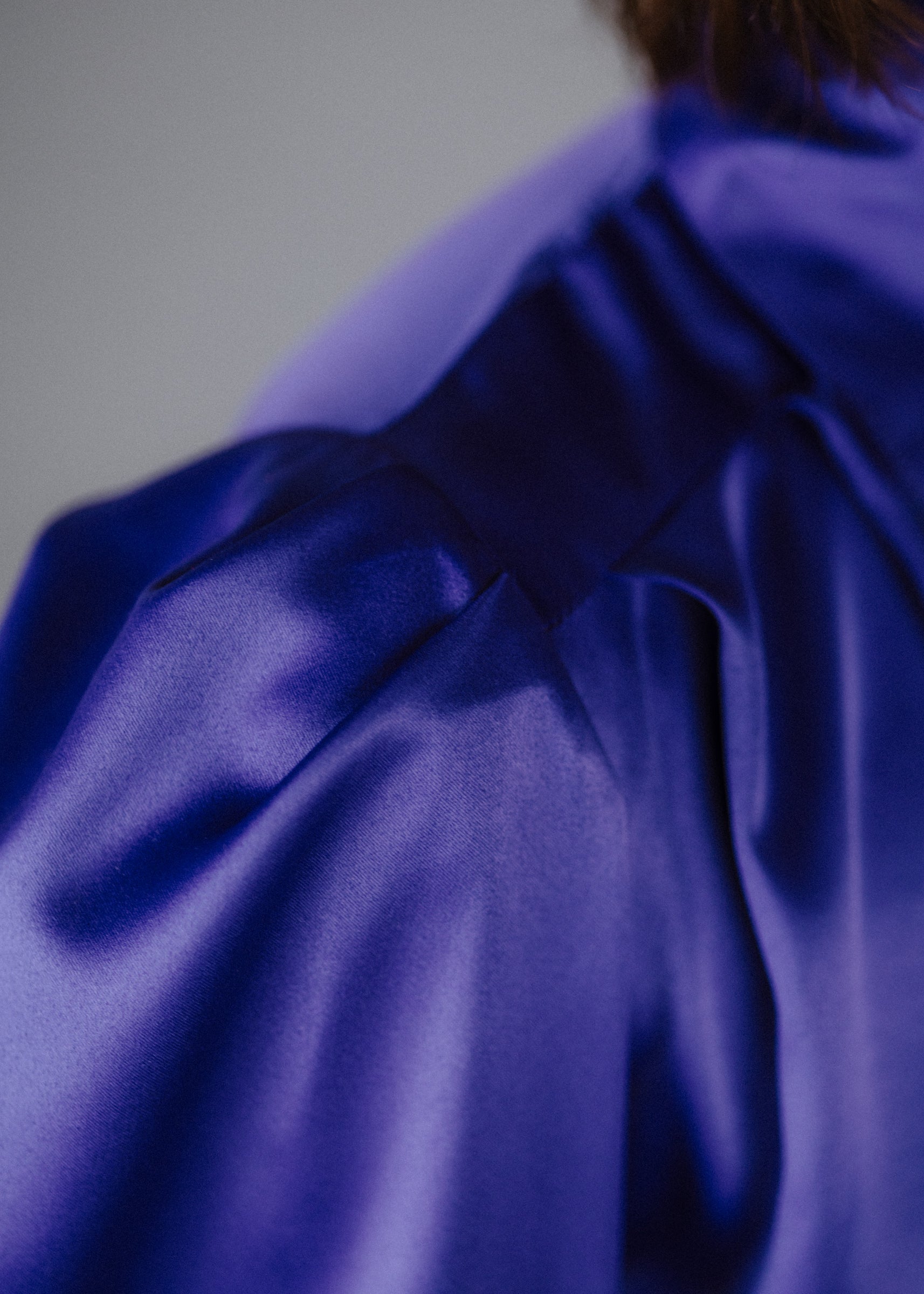 Silk blouse in purple