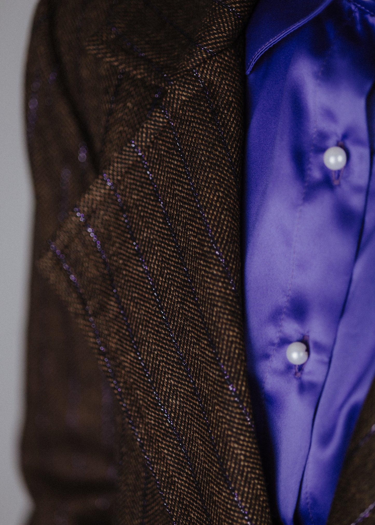 Silk blouse in purple