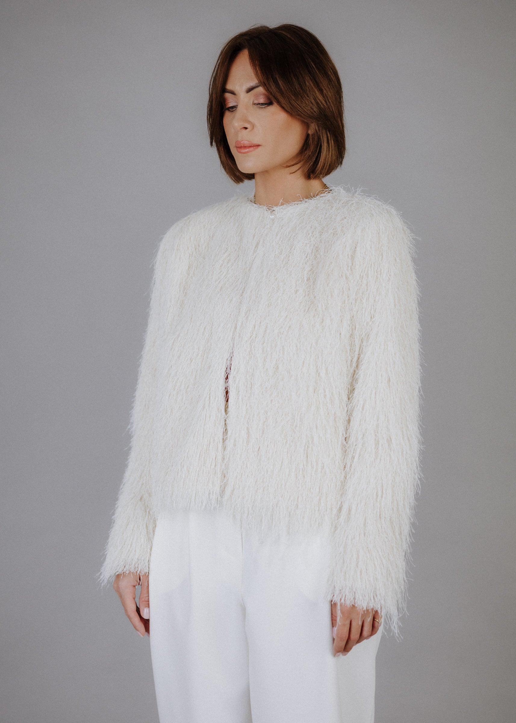Műszőrme felső