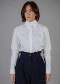 Poplin shirt in white