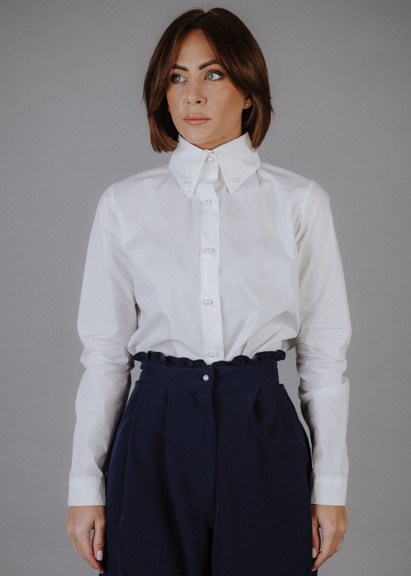 Puplin ing fehér színben