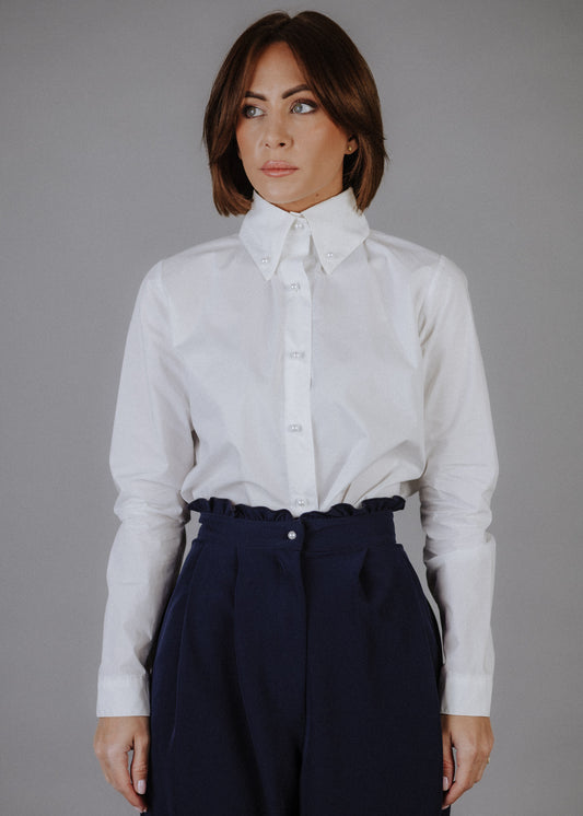 Puplin ing fehér színben