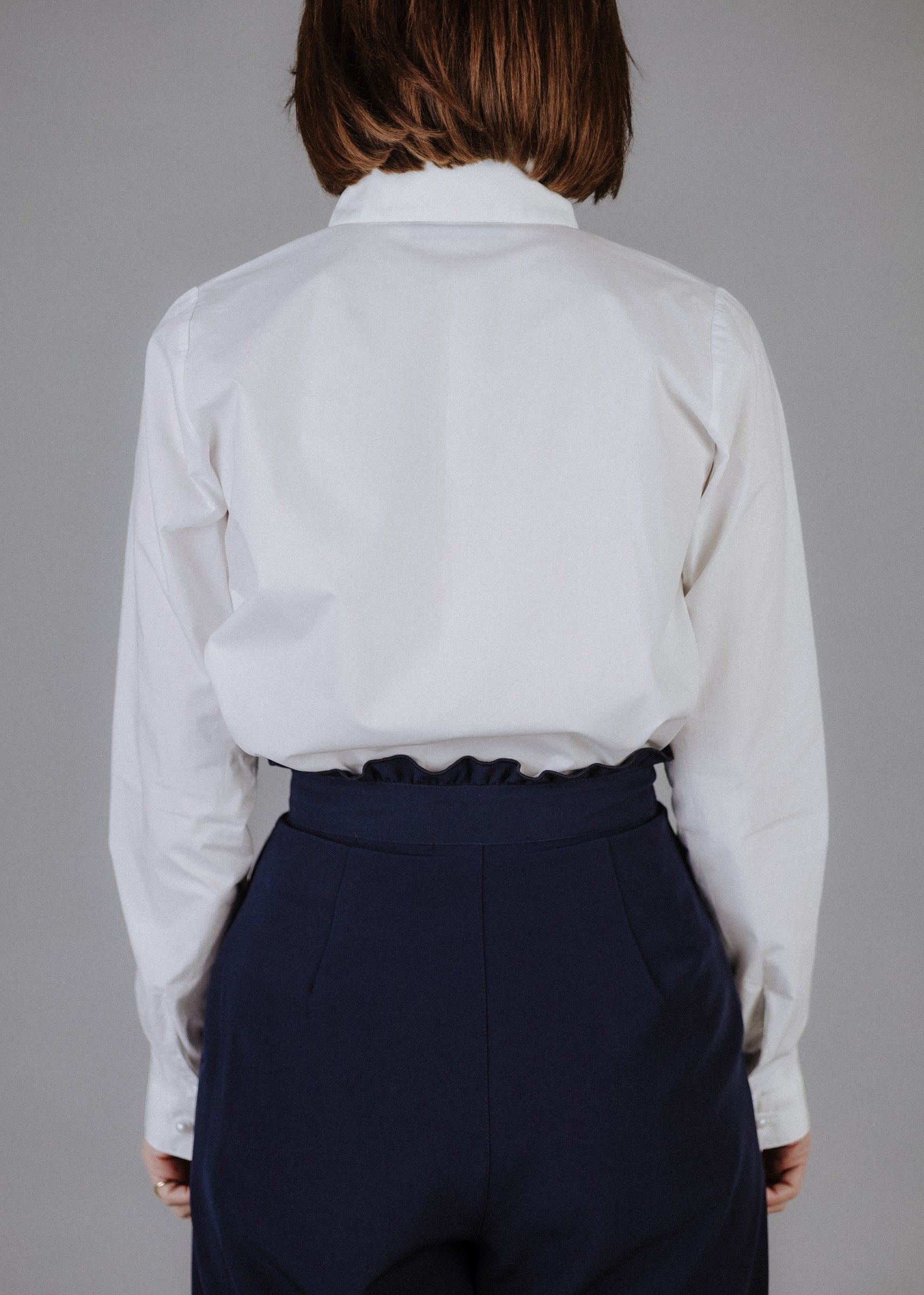 Poplin shirt in white
