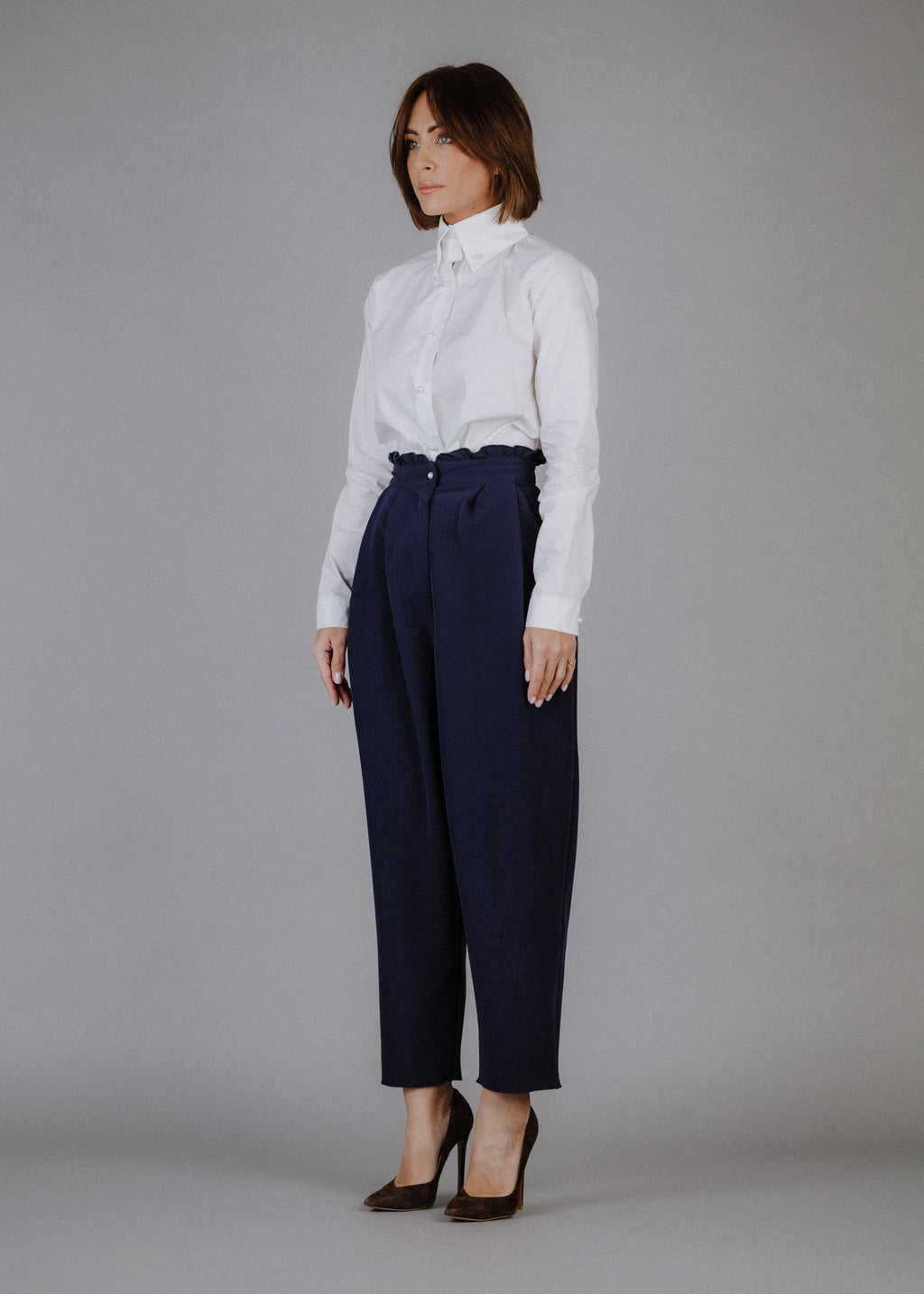 Poplin shirt in white