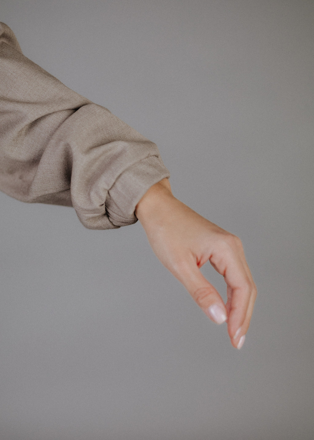 Lined taupe bomber jacket