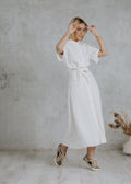 Madeira shirt dress in ecru