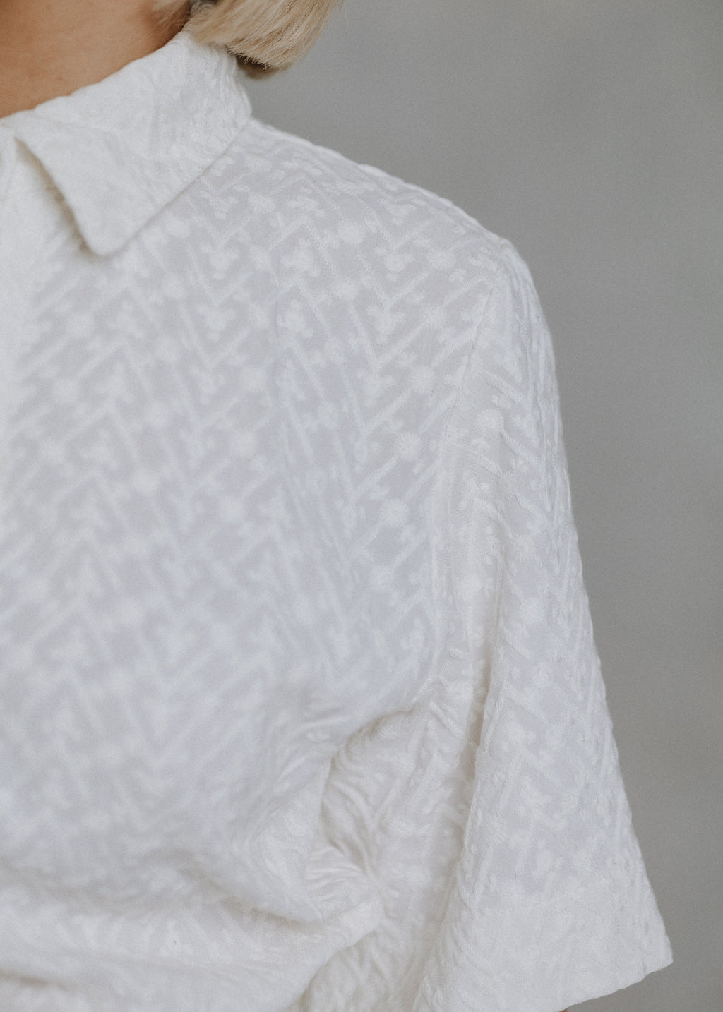 Madeira shirt dress in ecru