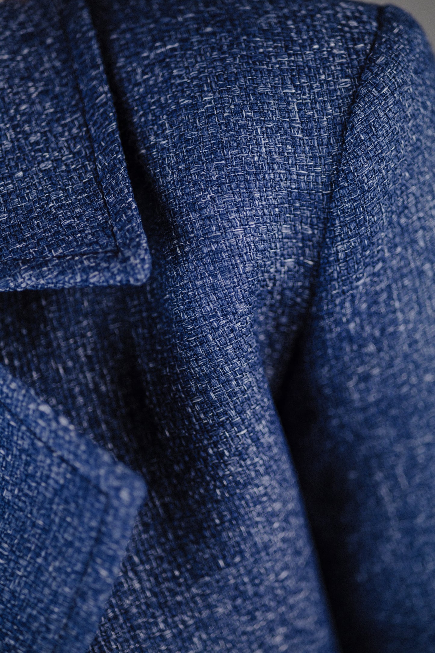 Boucle jacket in blue