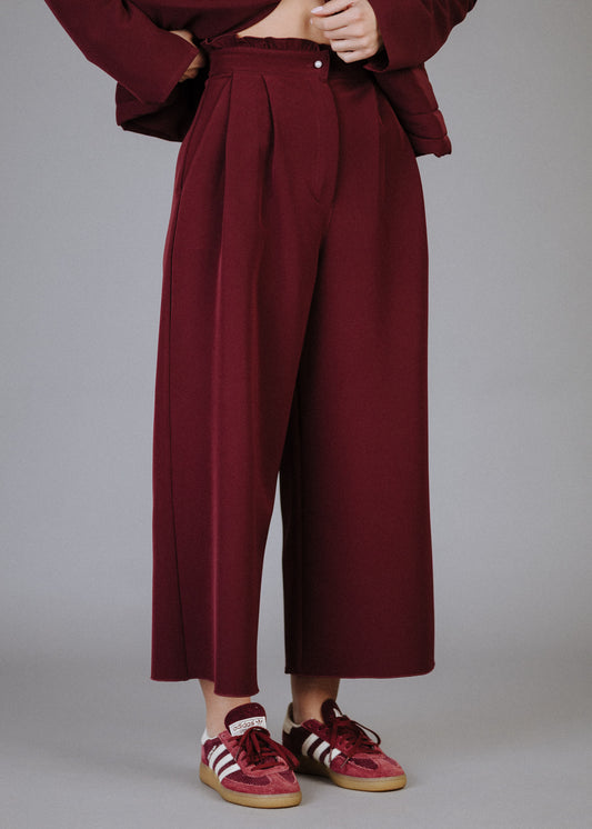 Culottes Bordó Színben