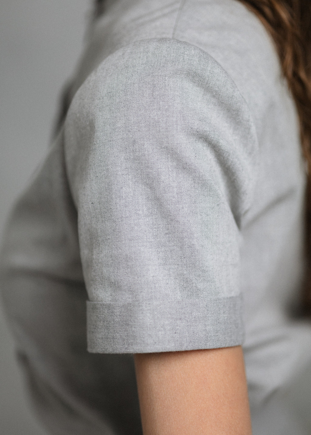 Cotton shirt in grey