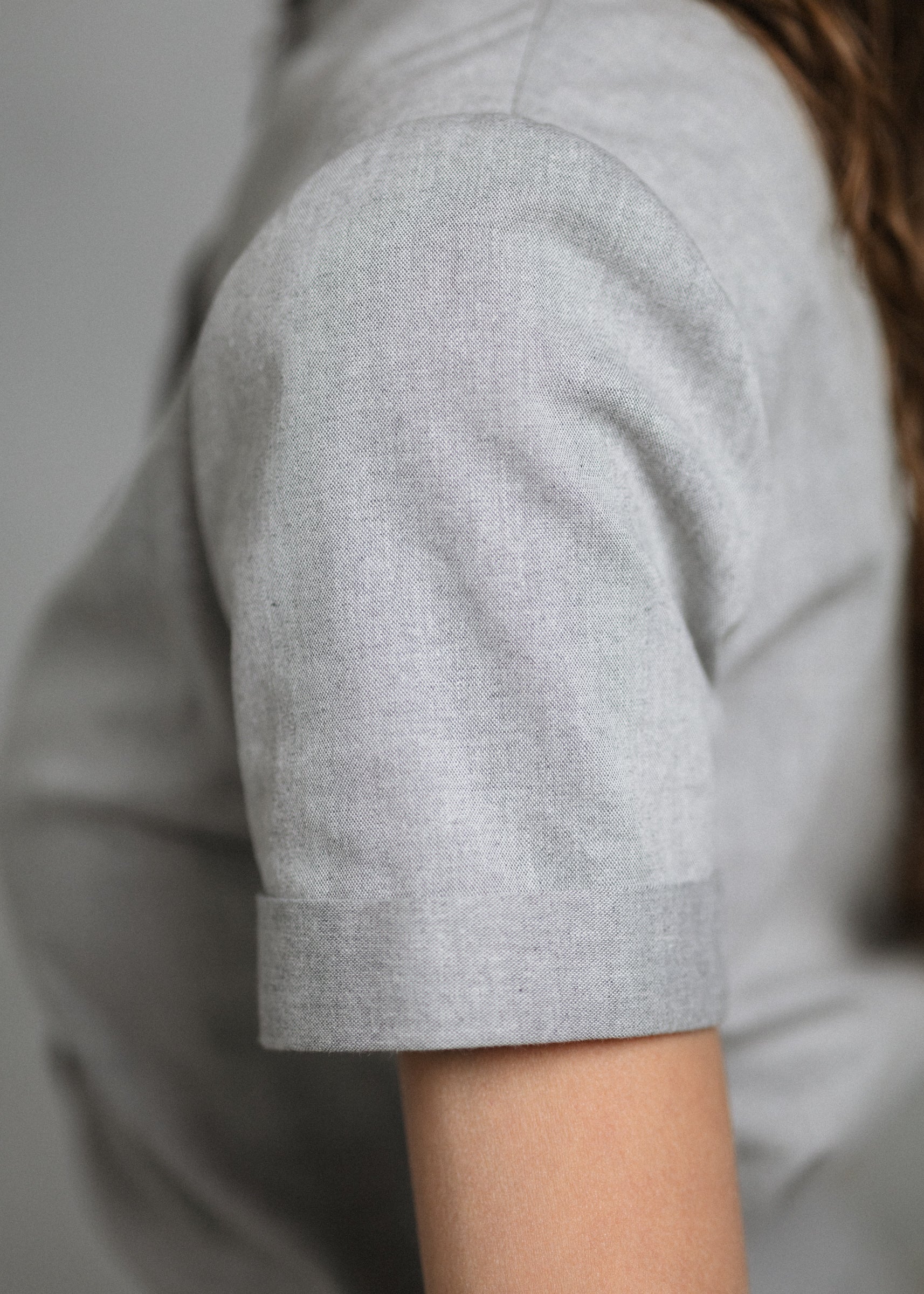 Cotton shirt in grey