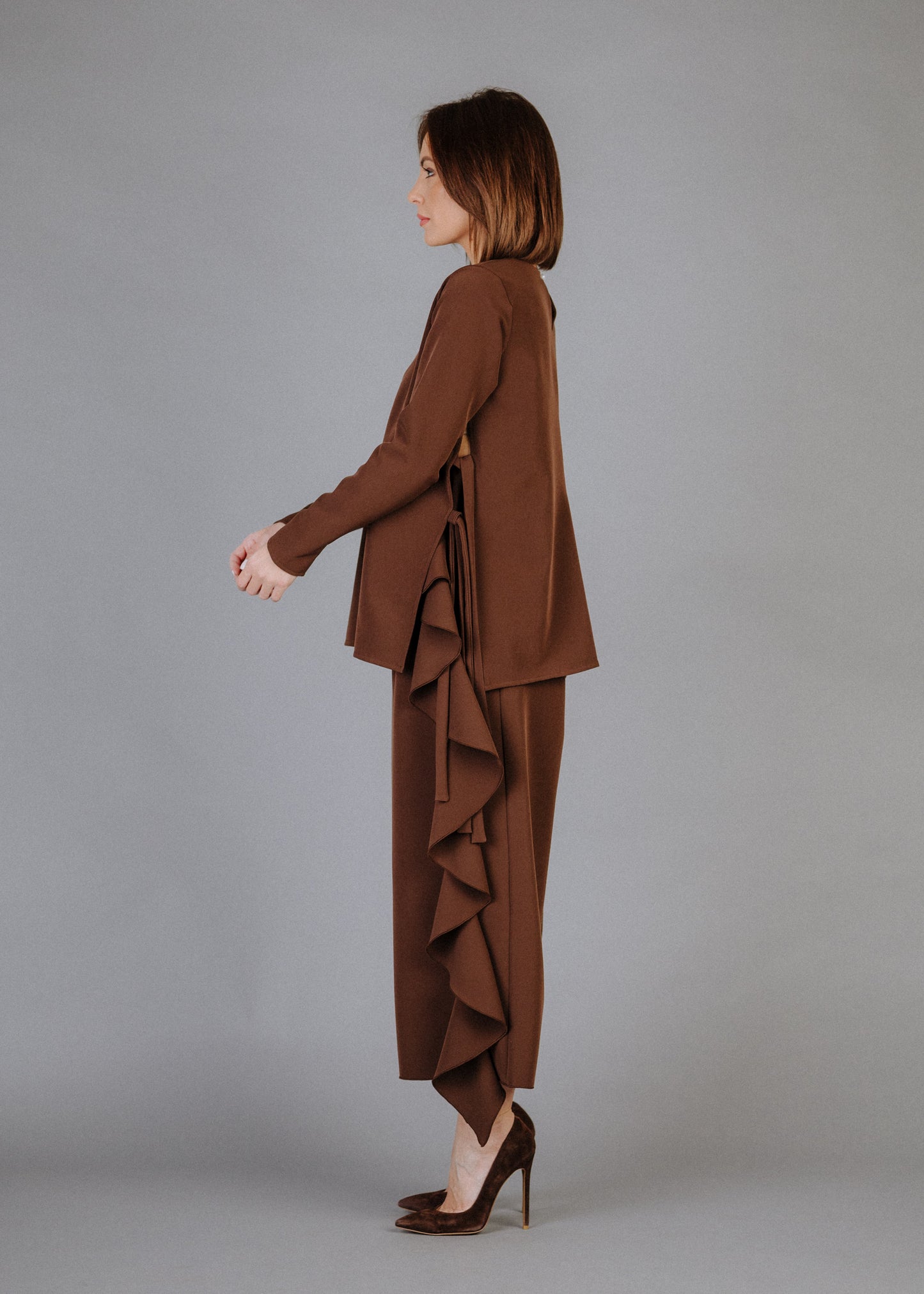 LOKNI FODROS CULOTTES NADRÁG BARNA SZÍNBEN