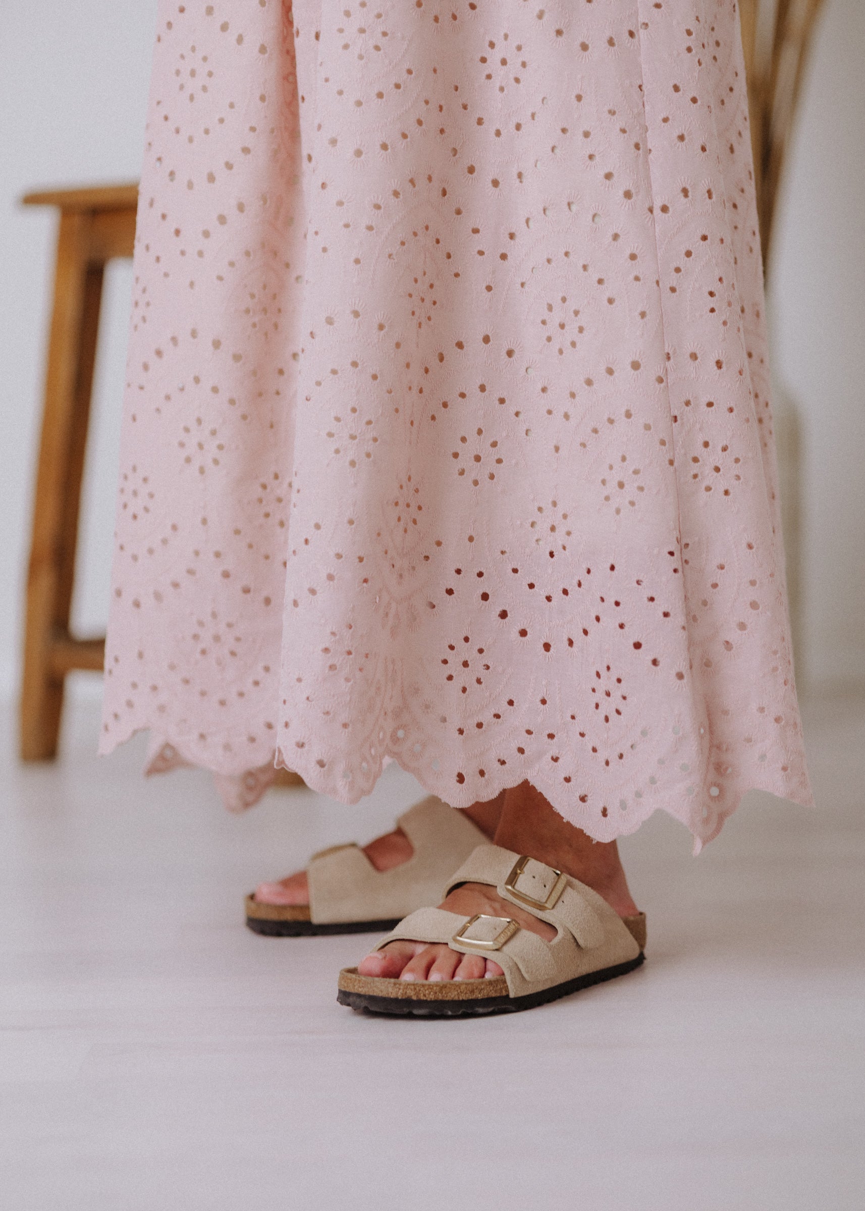 Madeira dress in powder color
