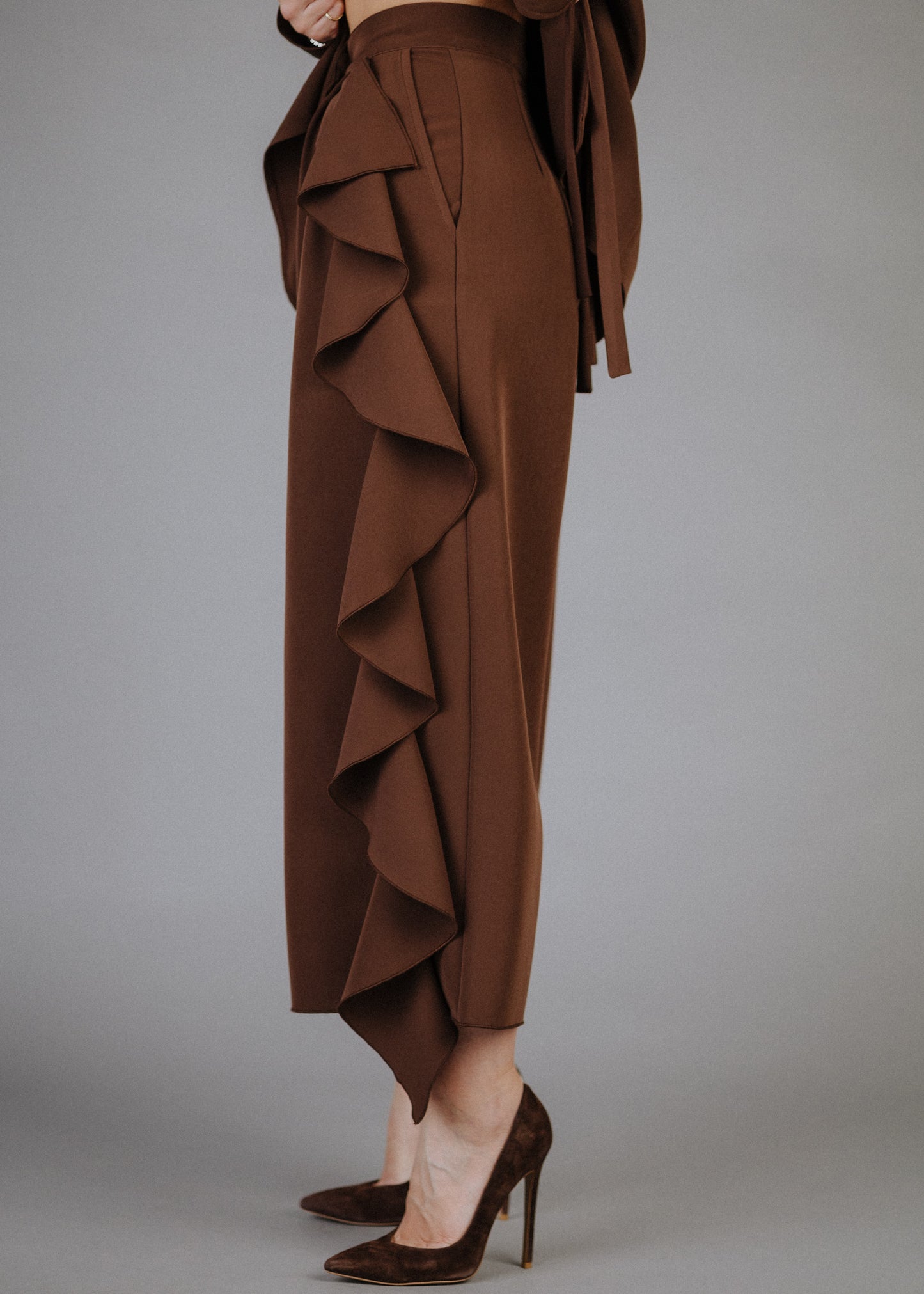 LOKNI FODROS CULOTTES NADRÁG BARNA SZÍNBEN