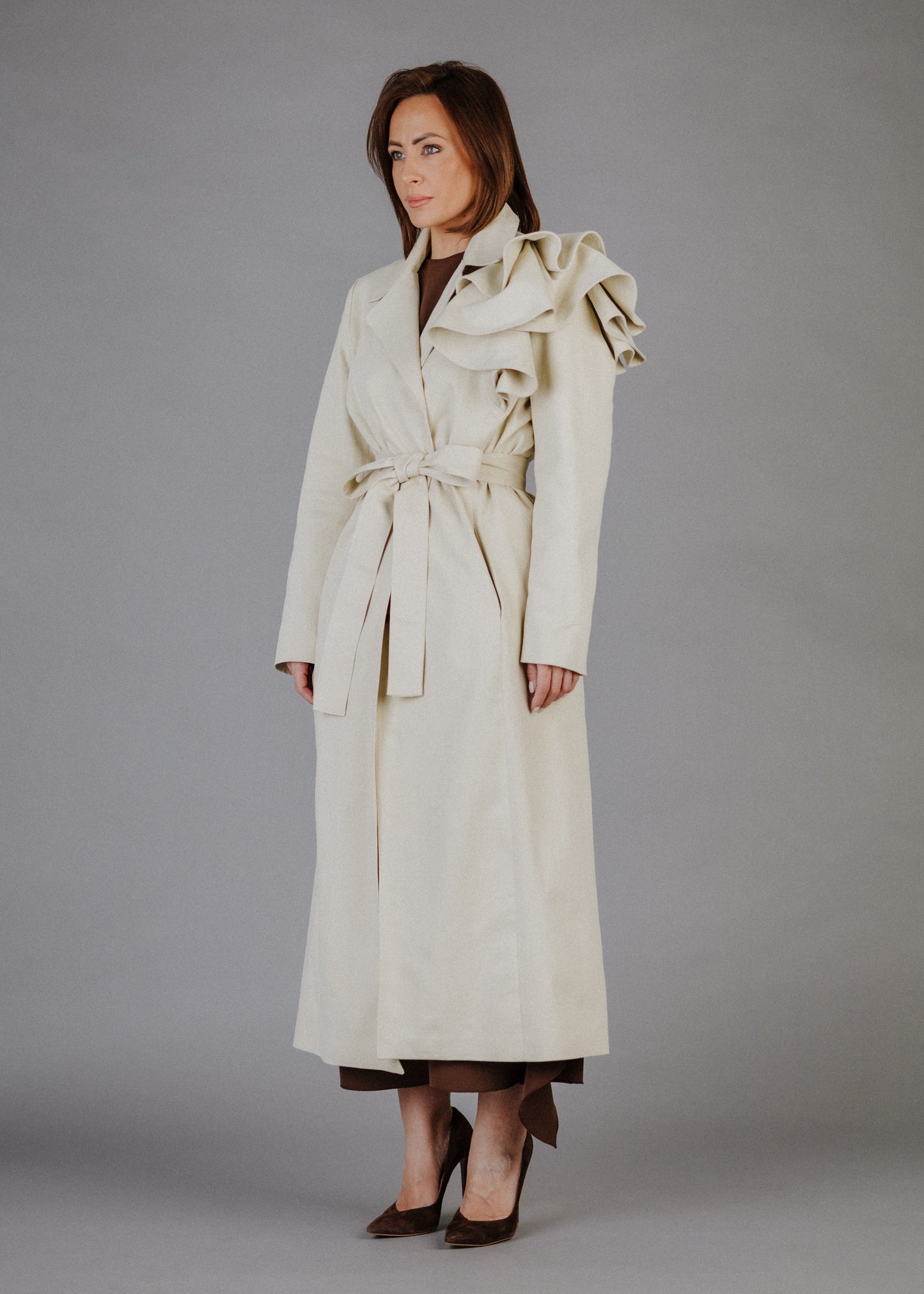 TWILL ASSZIMETRIKUS STATEMENT KABÁT