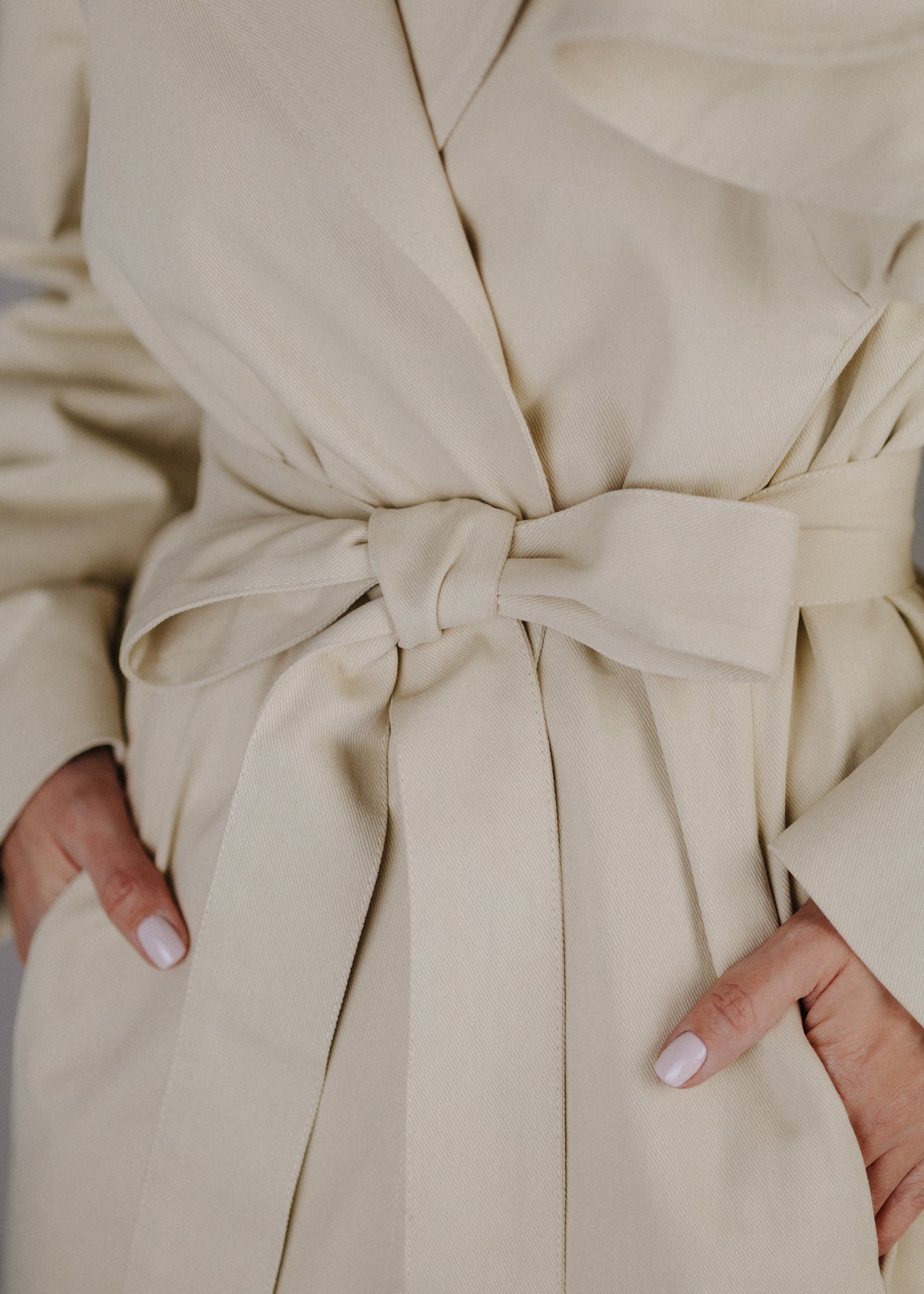 TWILL ASSZIMETRIKUS STATEMENT KABÁT