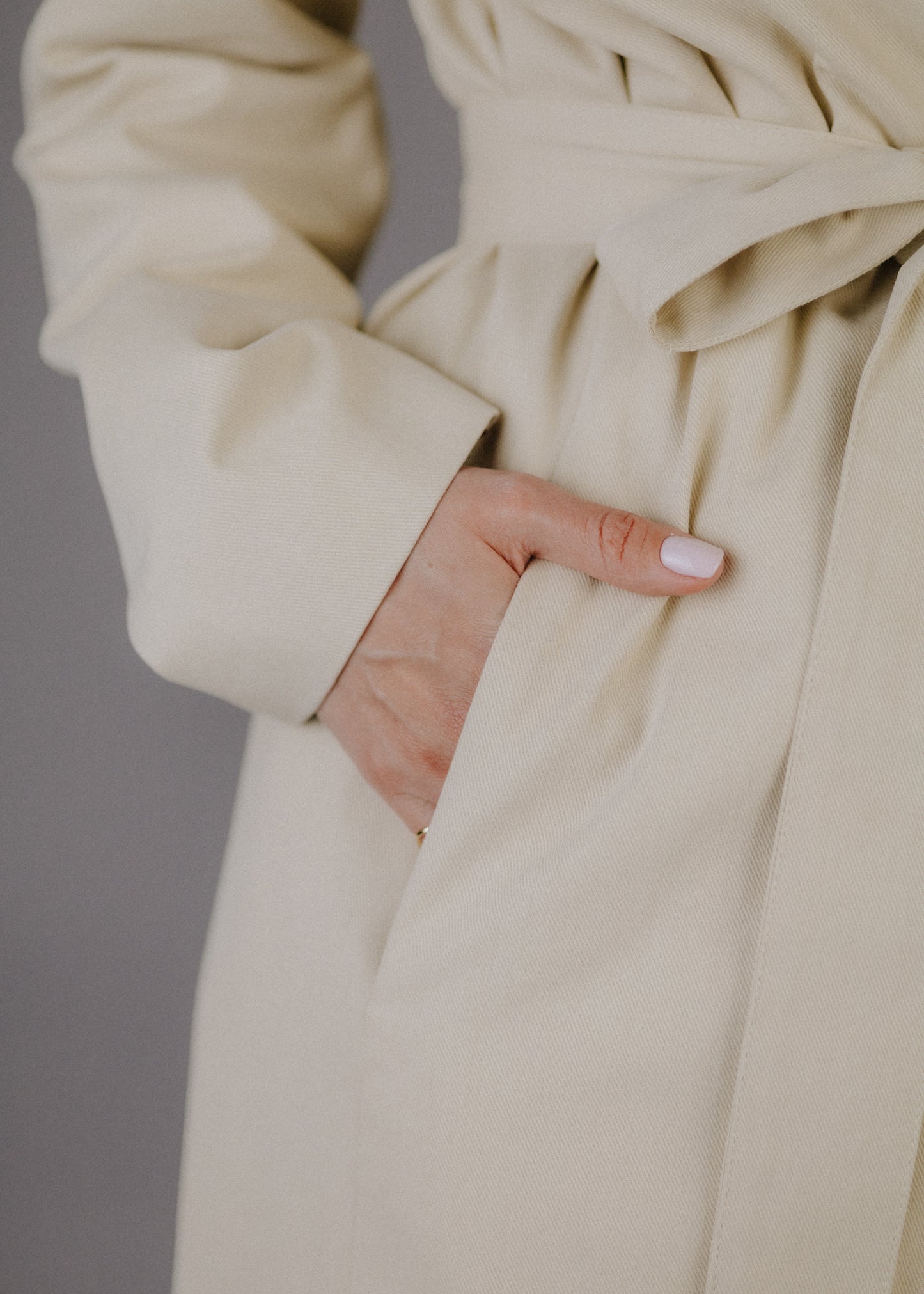 TWILL ASSZIMETRIKUS STATEMENT KABÁT