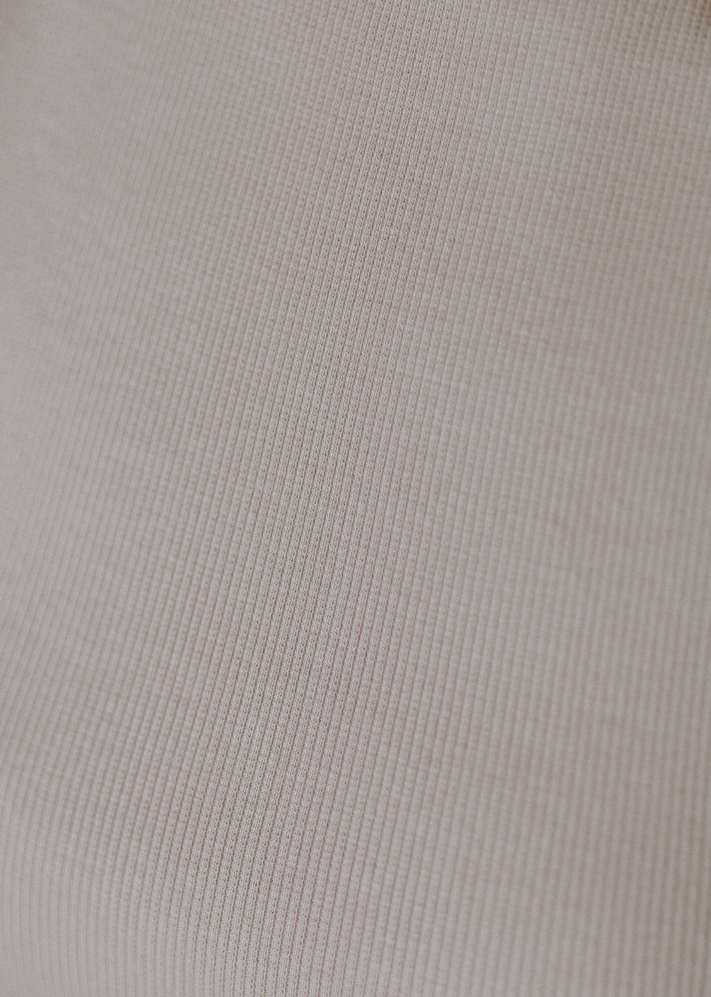 Beige ribbed sleeveless dress