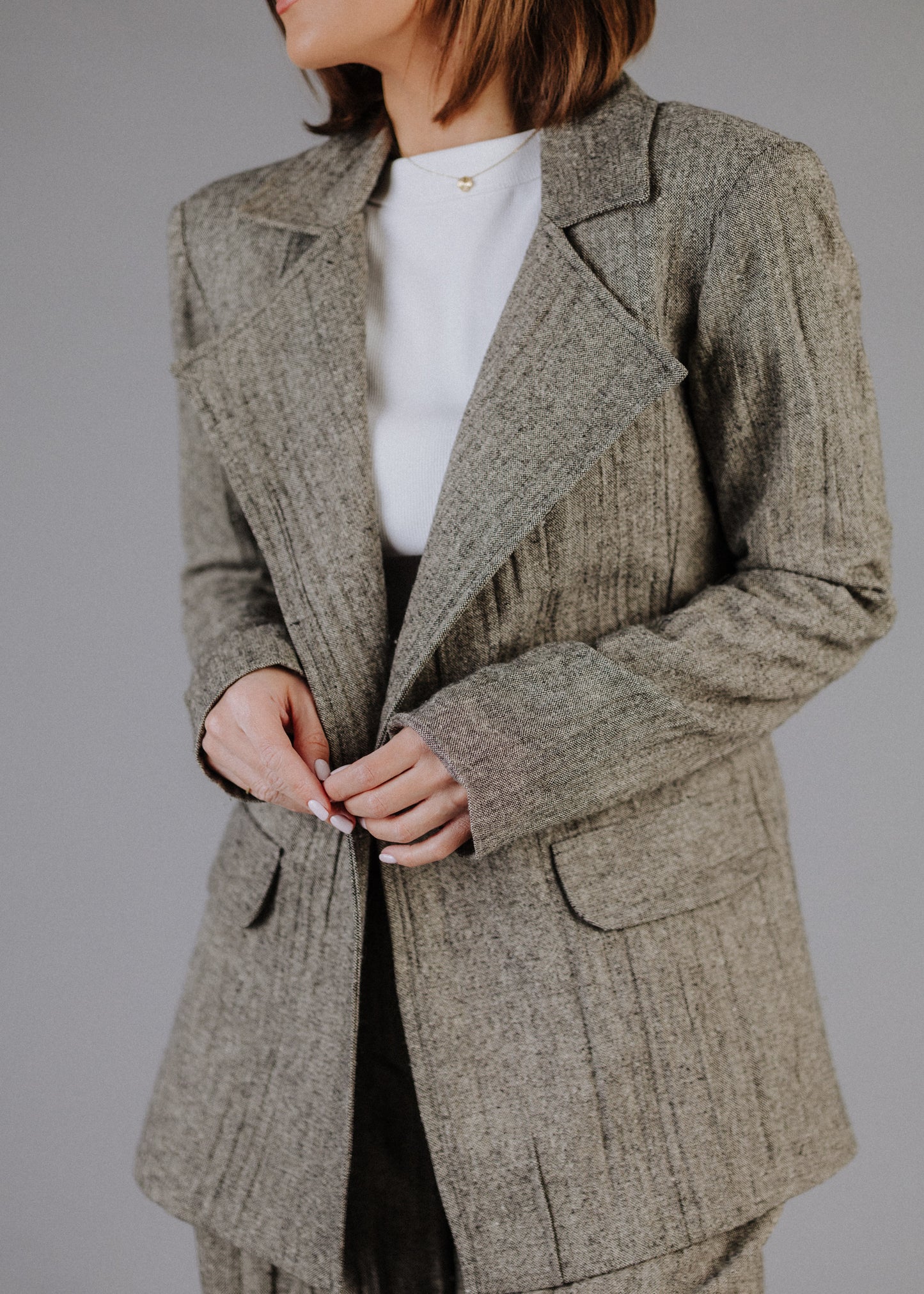 GYŰRT TWEED ZAKÓ GYAPJÚVAL