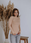 Elastic top in nude color