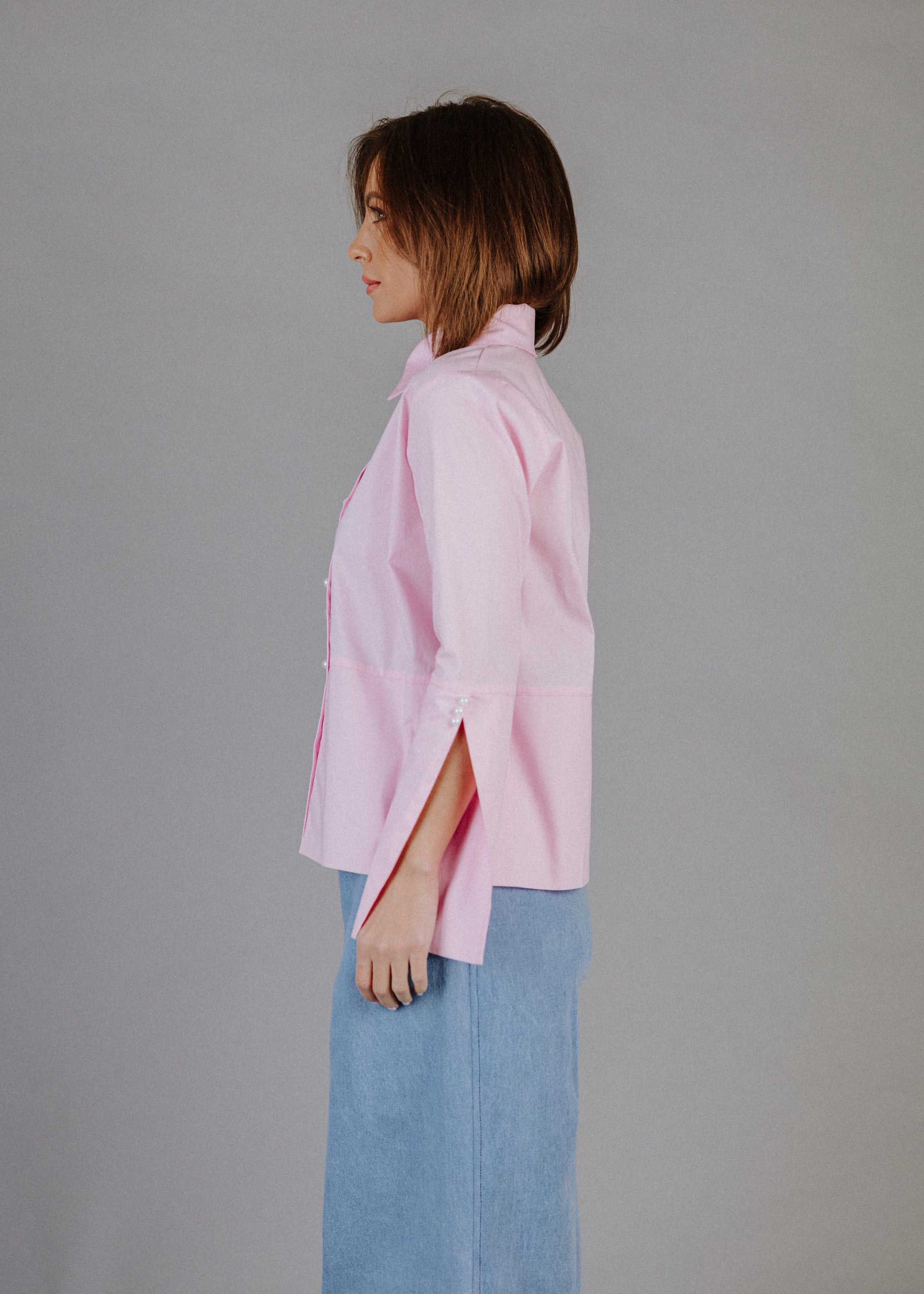 PINK POPLIN SHIRT