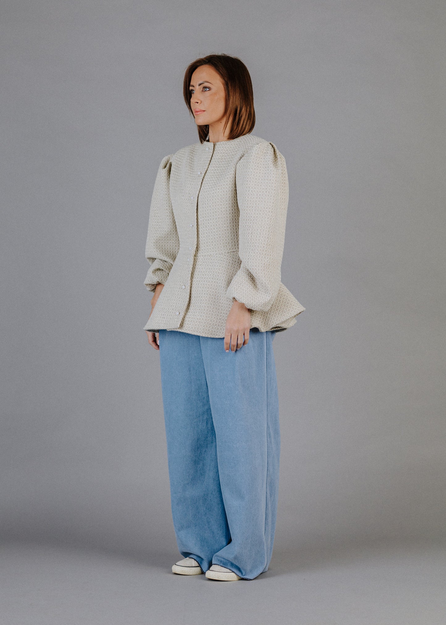 BOUCLÉ PEPLUM FELSŐ