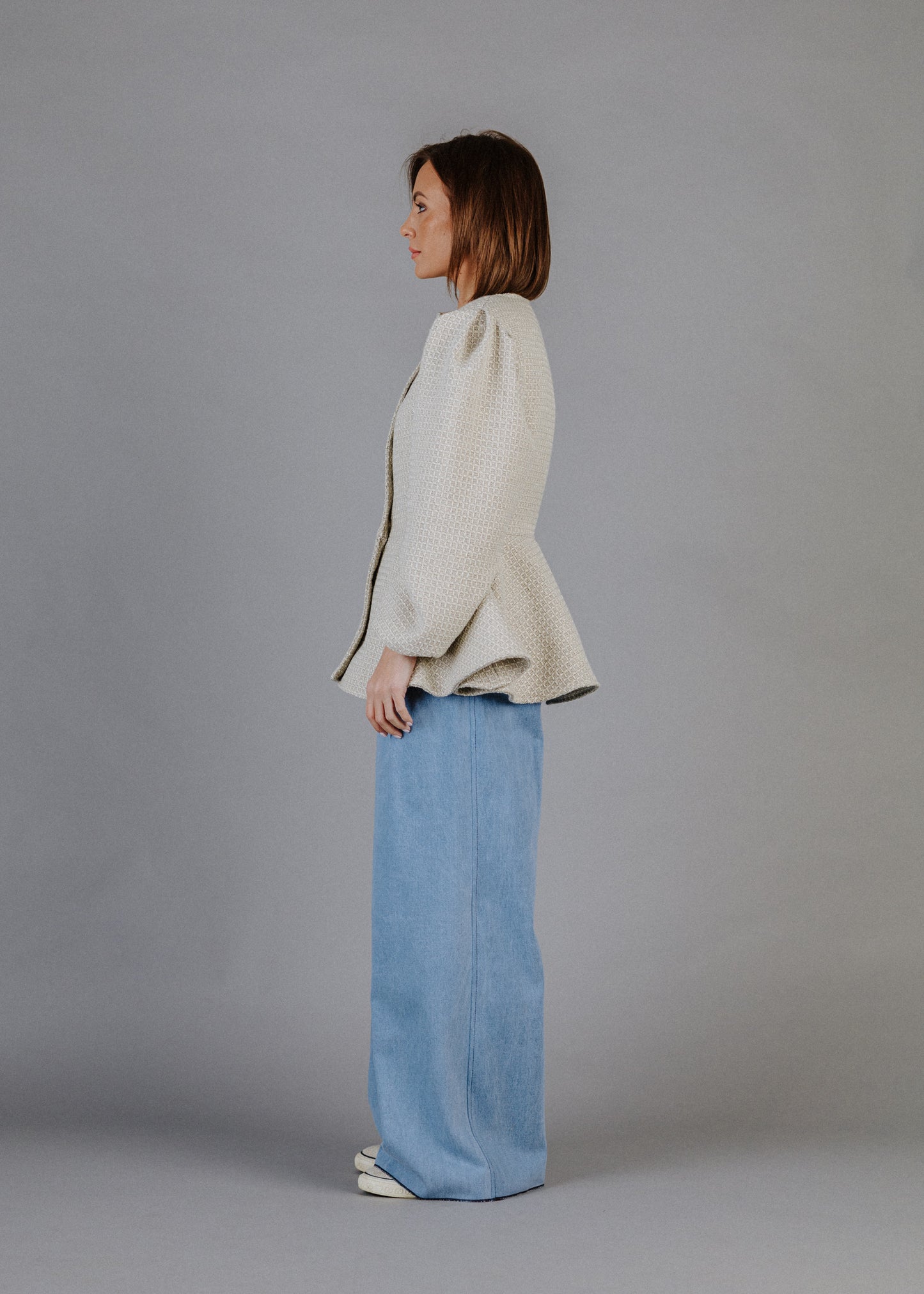 BOUCLÉ PEPLUM FELSŐ