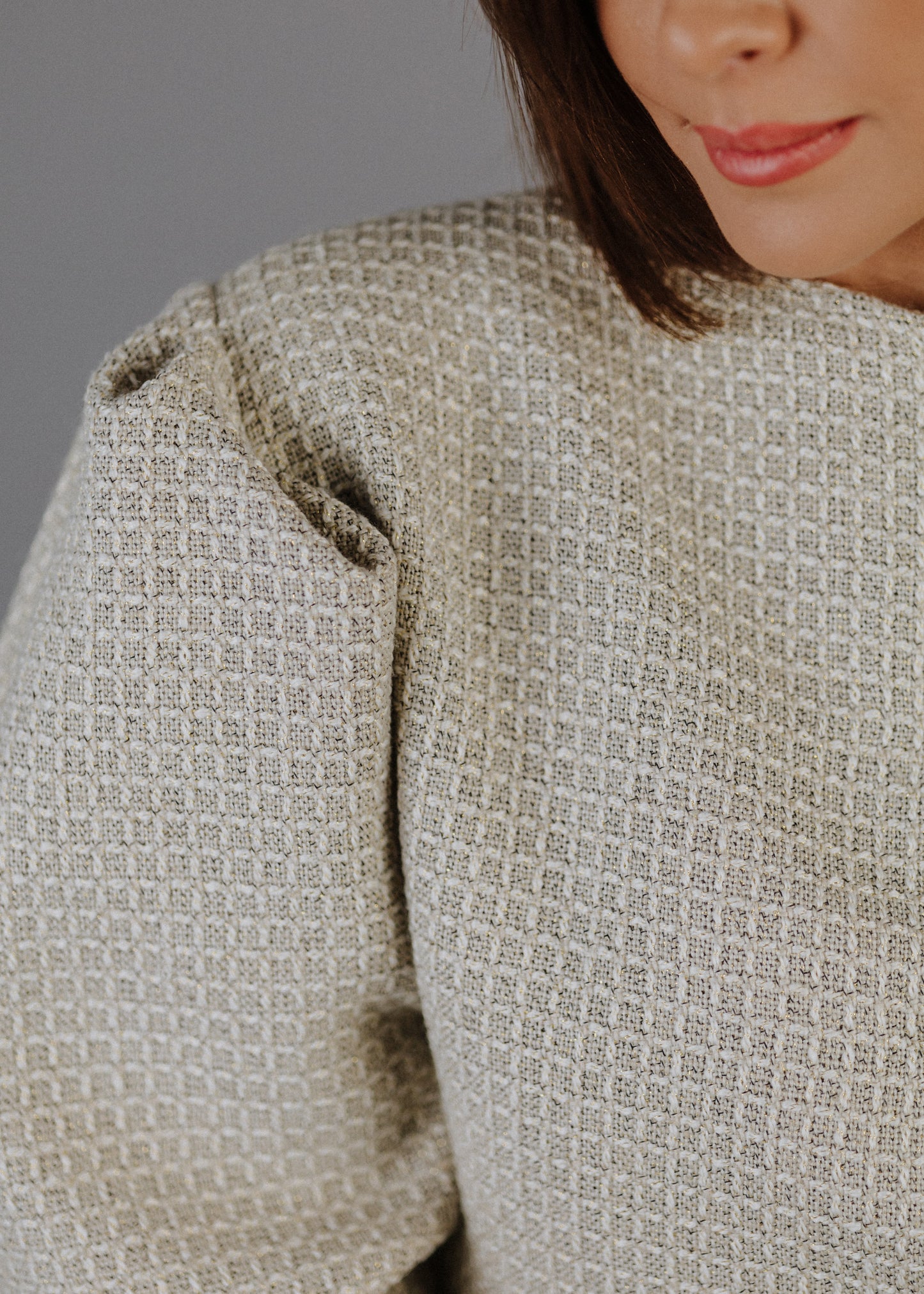 BOUCLÉ PEPLUM FELSŐ