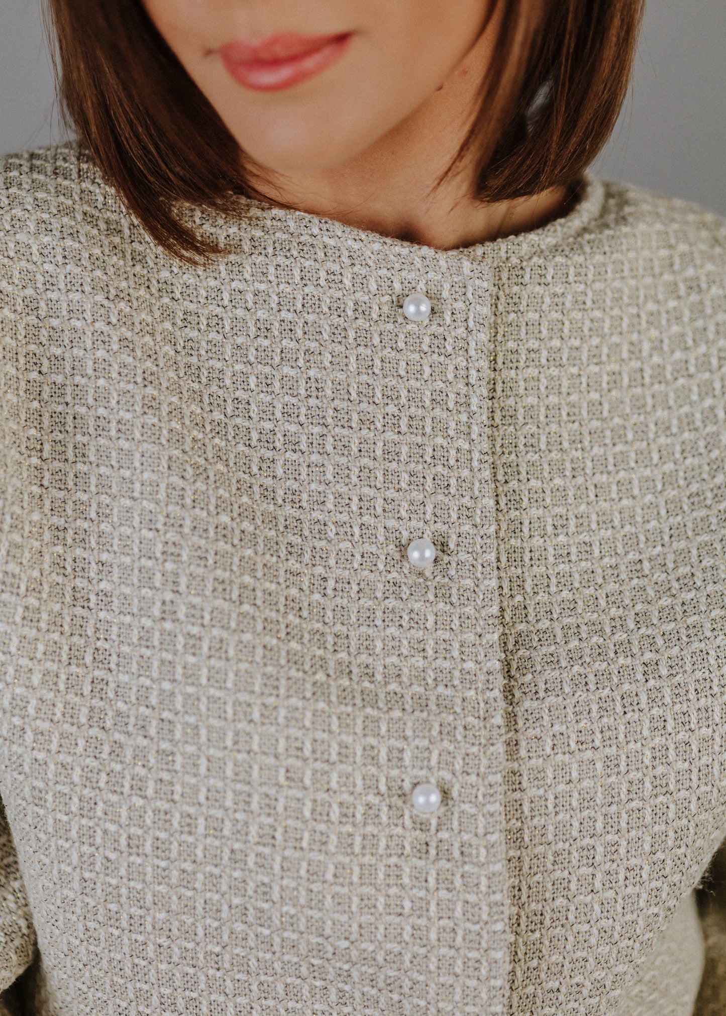 BOUCLÉ PEPLUM FELSŐ