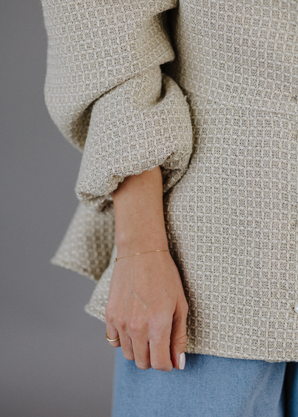 BOUCLÉ PEPLUM FELSŐ