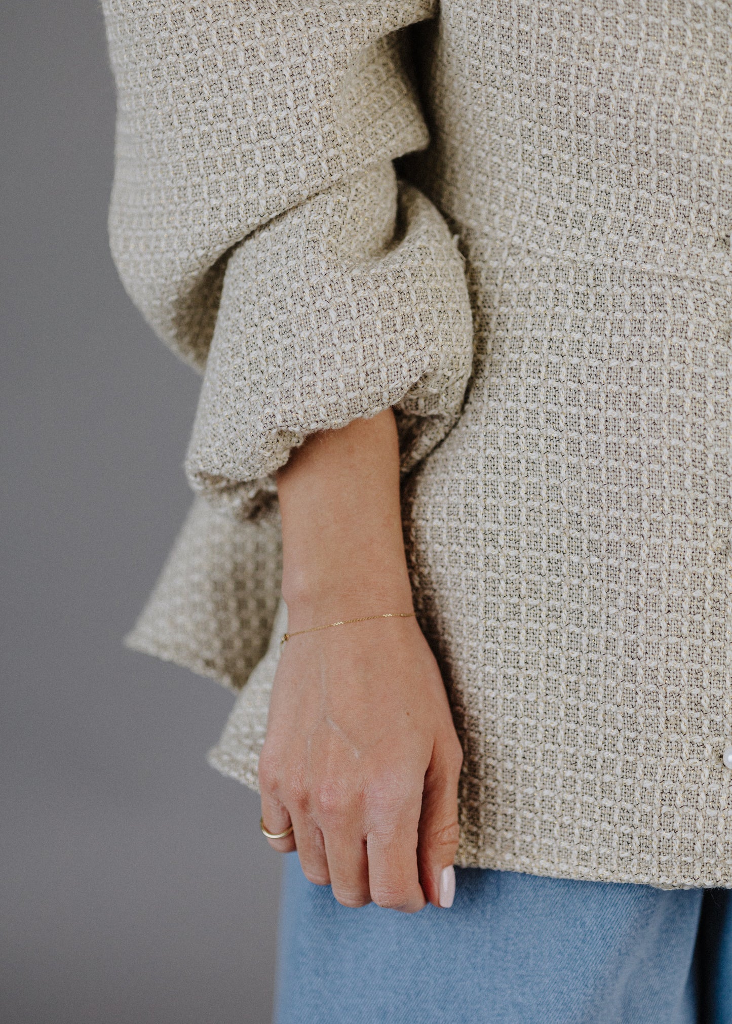 BOUCLÉ PEPLUM FELSŐ