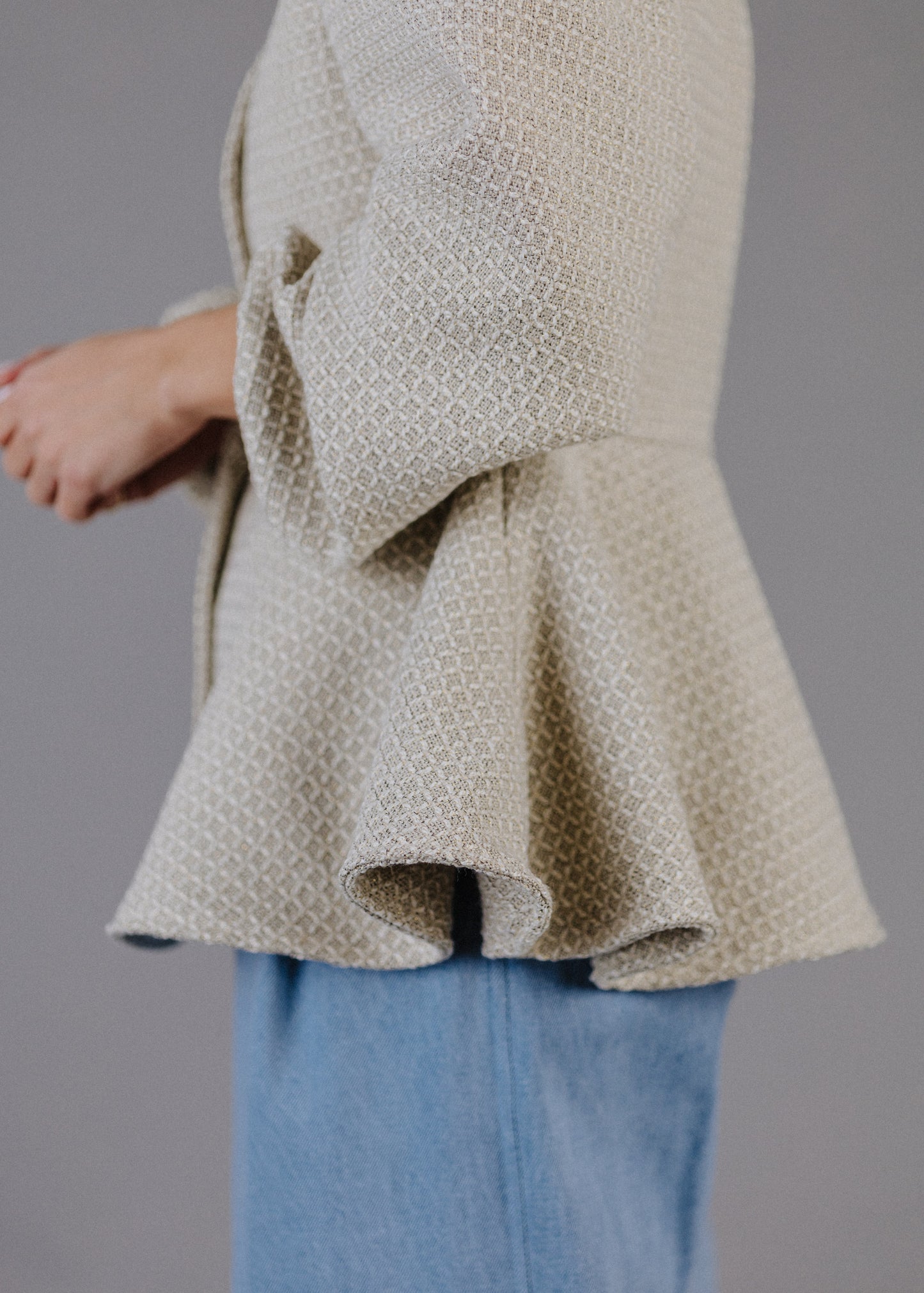 BOUCLÉ PEPLUM FELSŐ