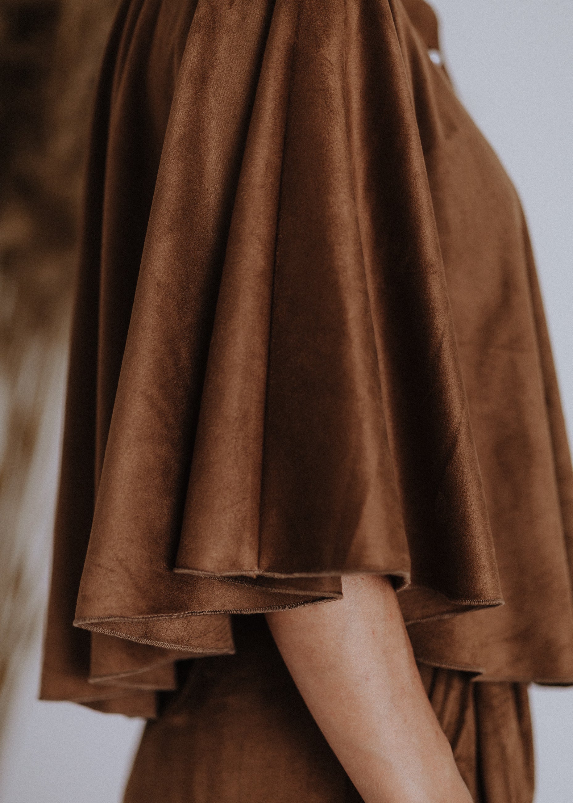 Velour cape