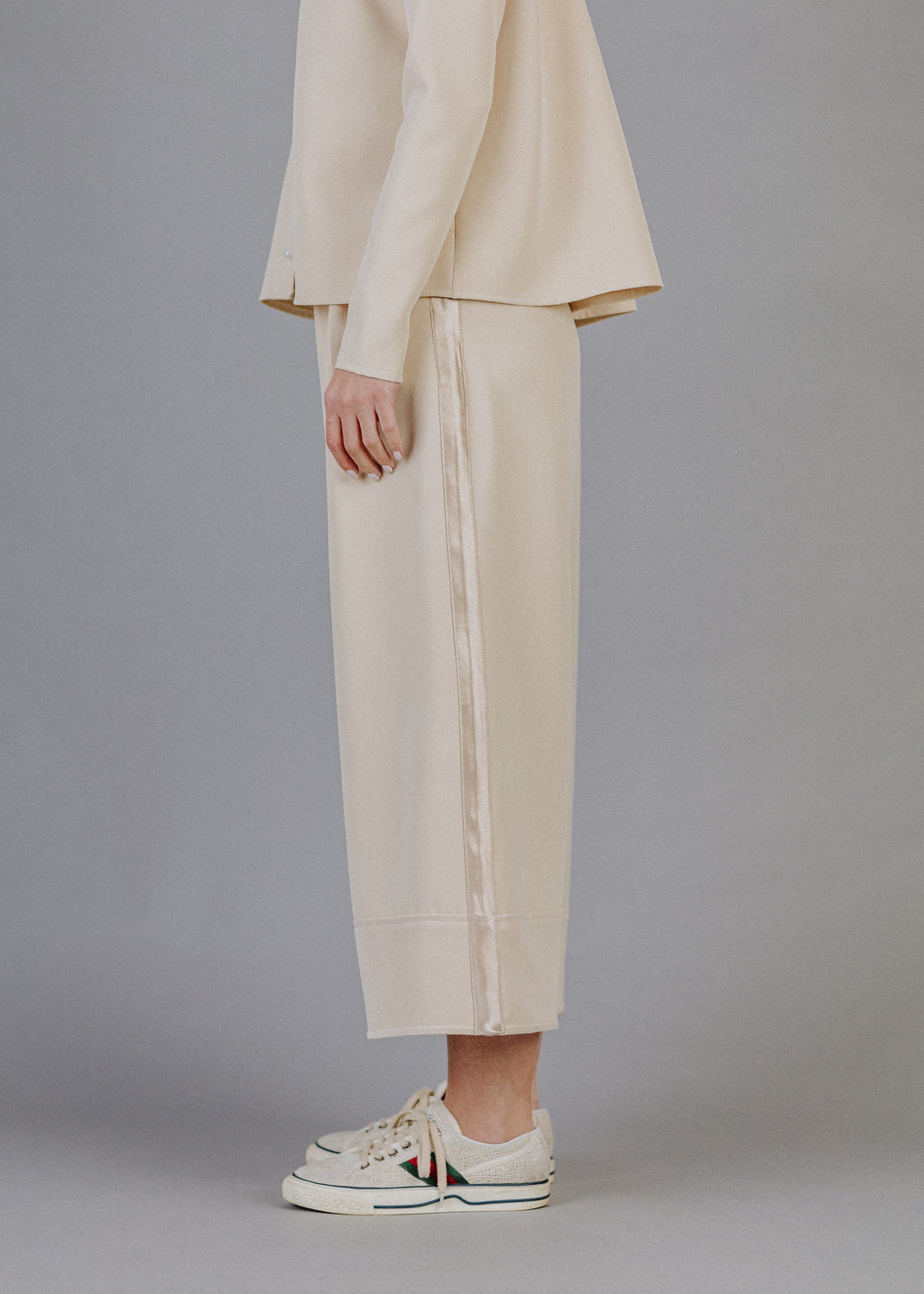 CULOTTE TROUSERS IN BEIGE