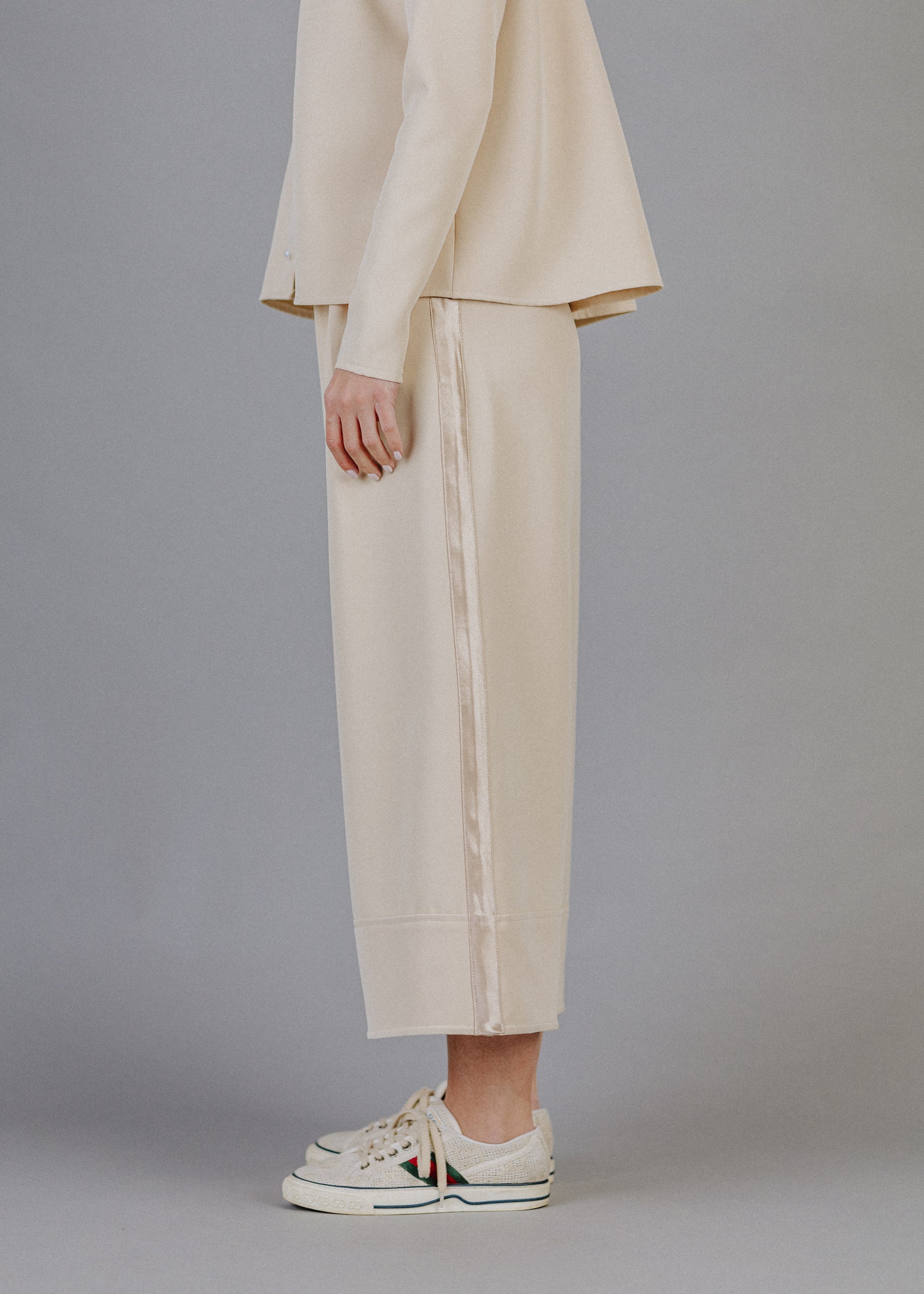 CULOTTE TROUSERS IN BEIGE