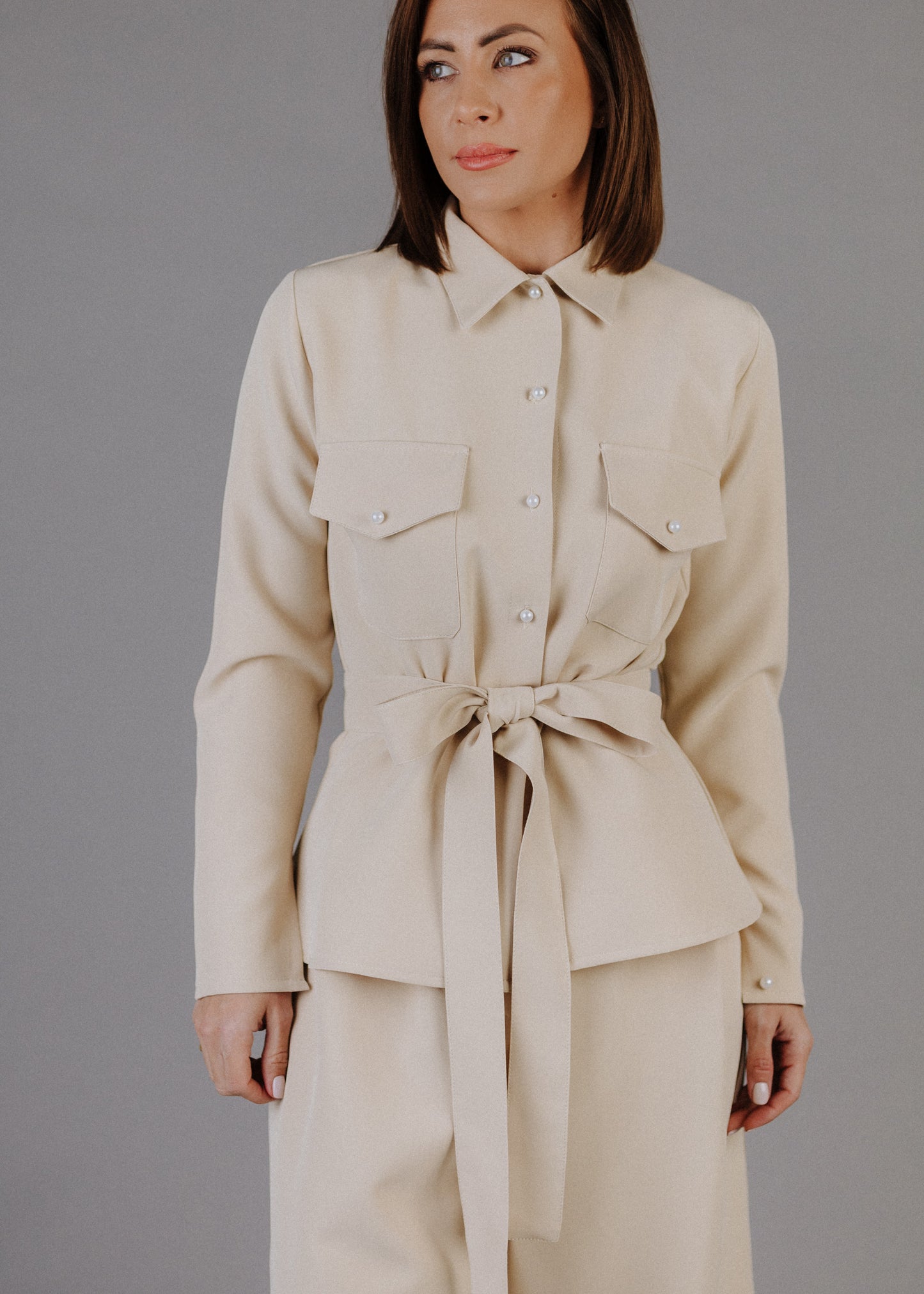 SAFARI FAZONÚ BÉZS ING