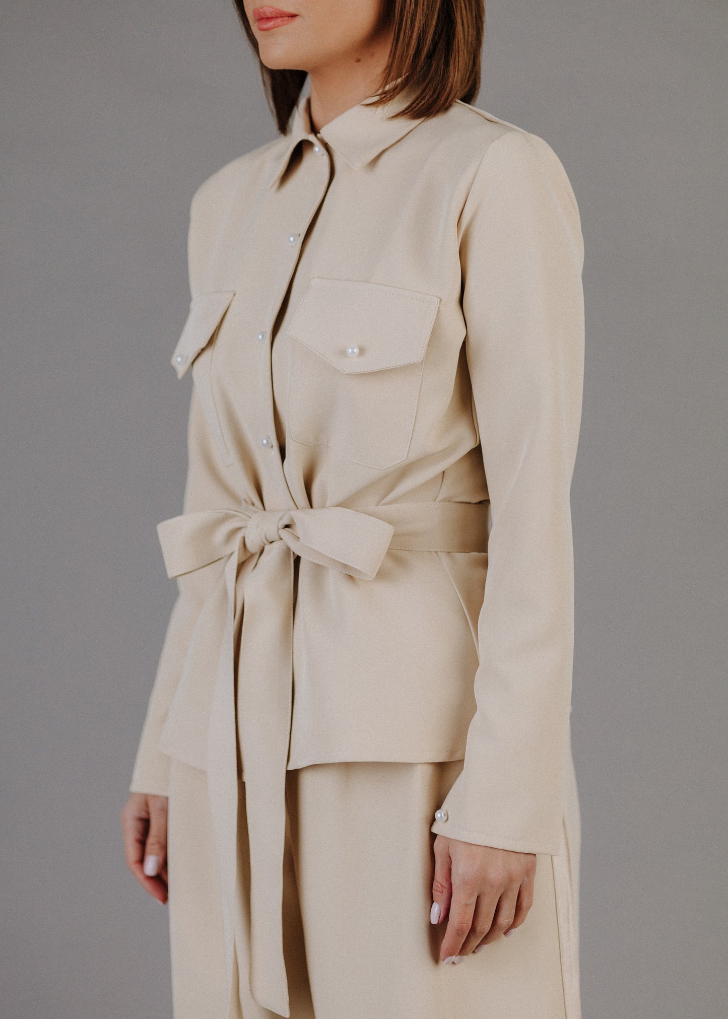 SAFARI FAZONÚ BÉZS ING