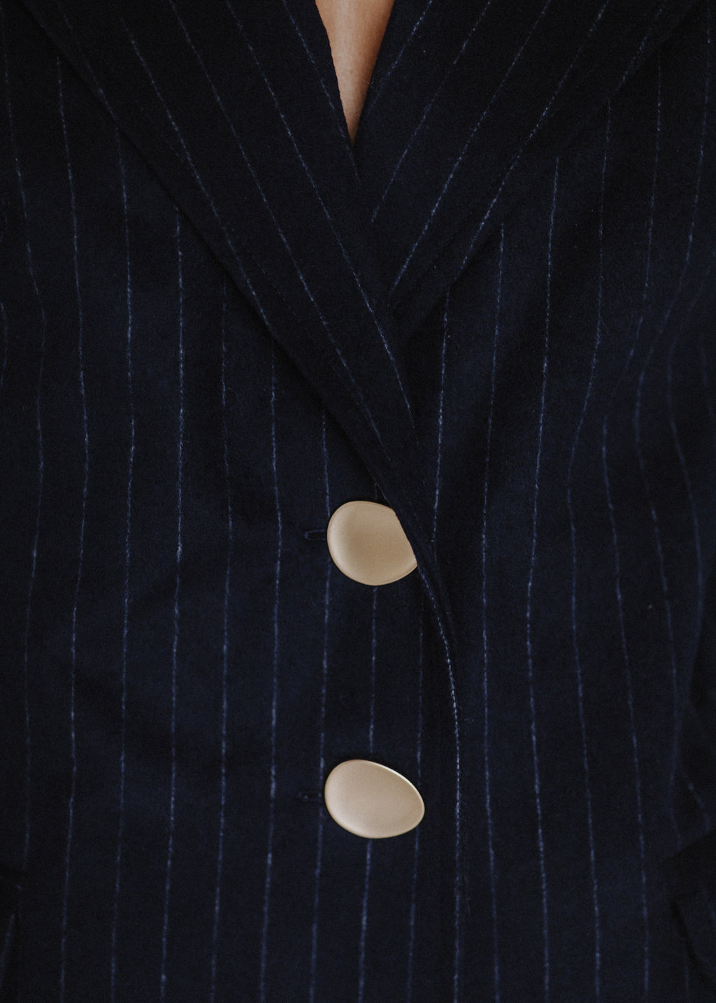 Pinstripe wool jacket