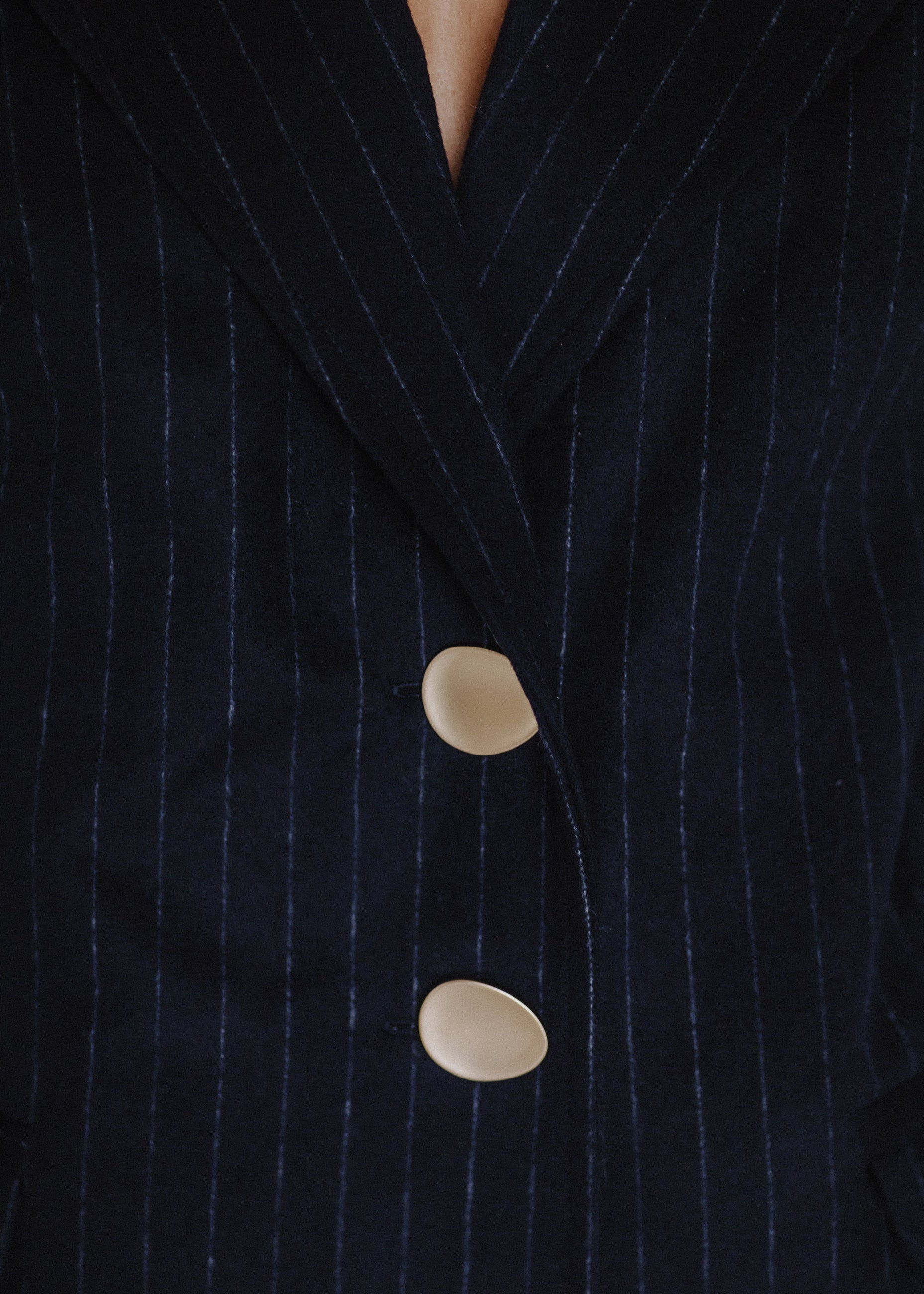 Pinstripe wool jacket