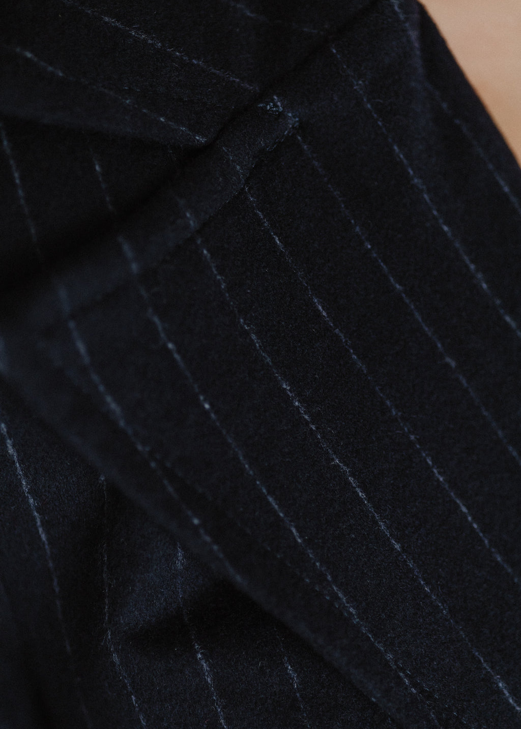Pinstripe wool jacket
