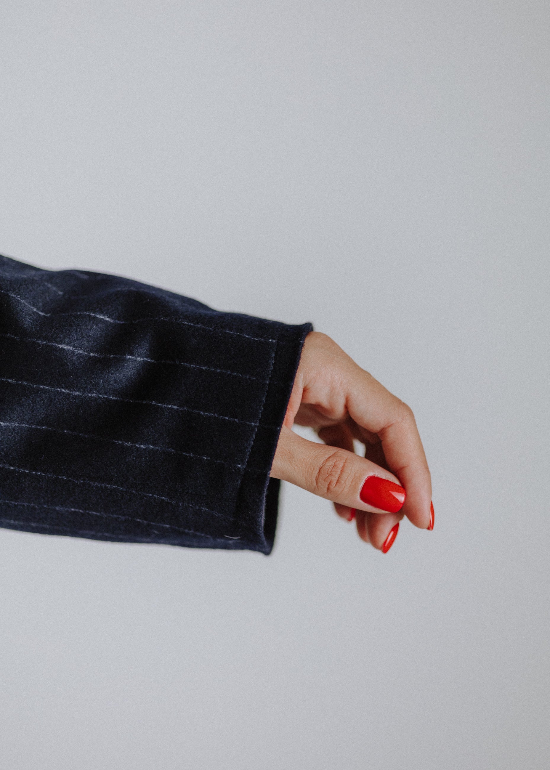 Pinstripe wool jacket