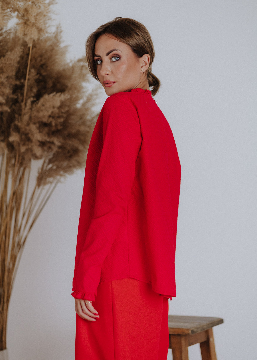 Textured Madeira Blouse