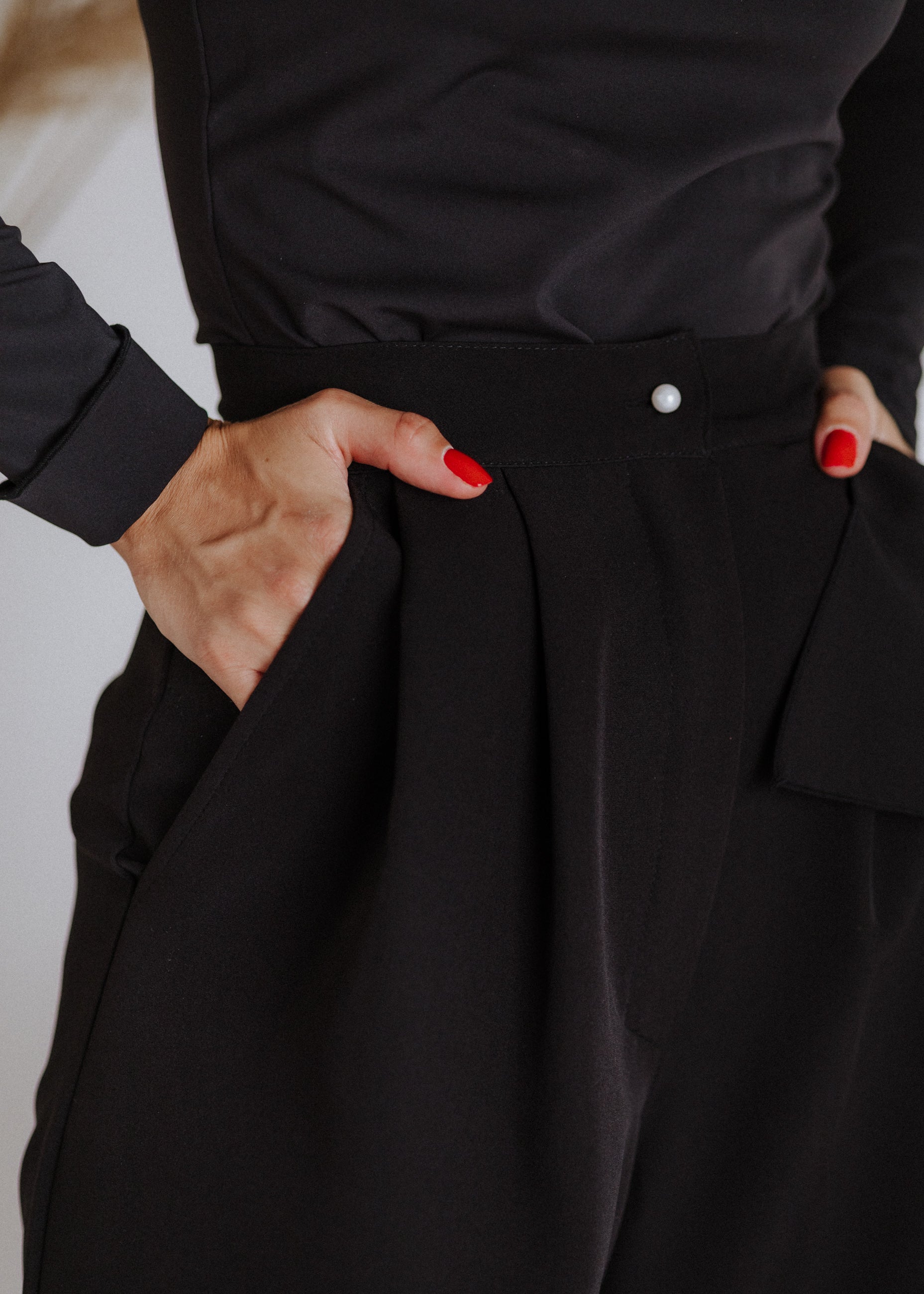 Curly ruffled culottes