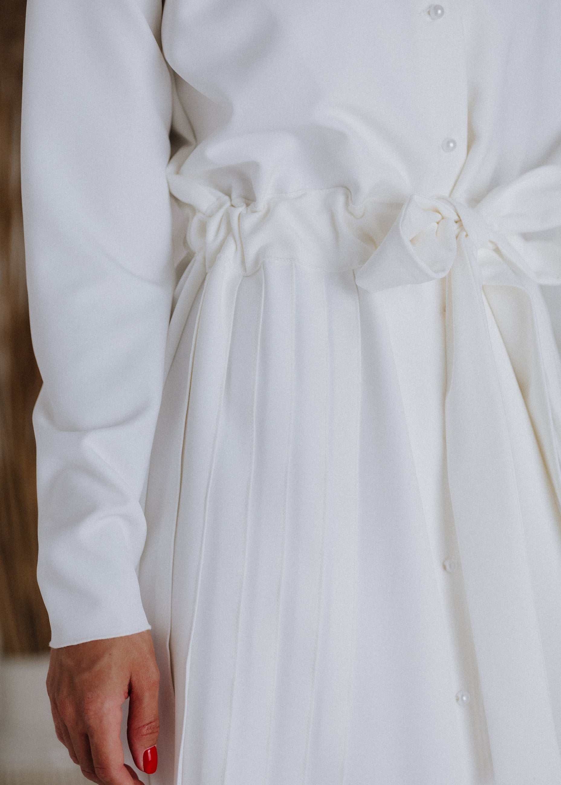 Handmade pleated dress