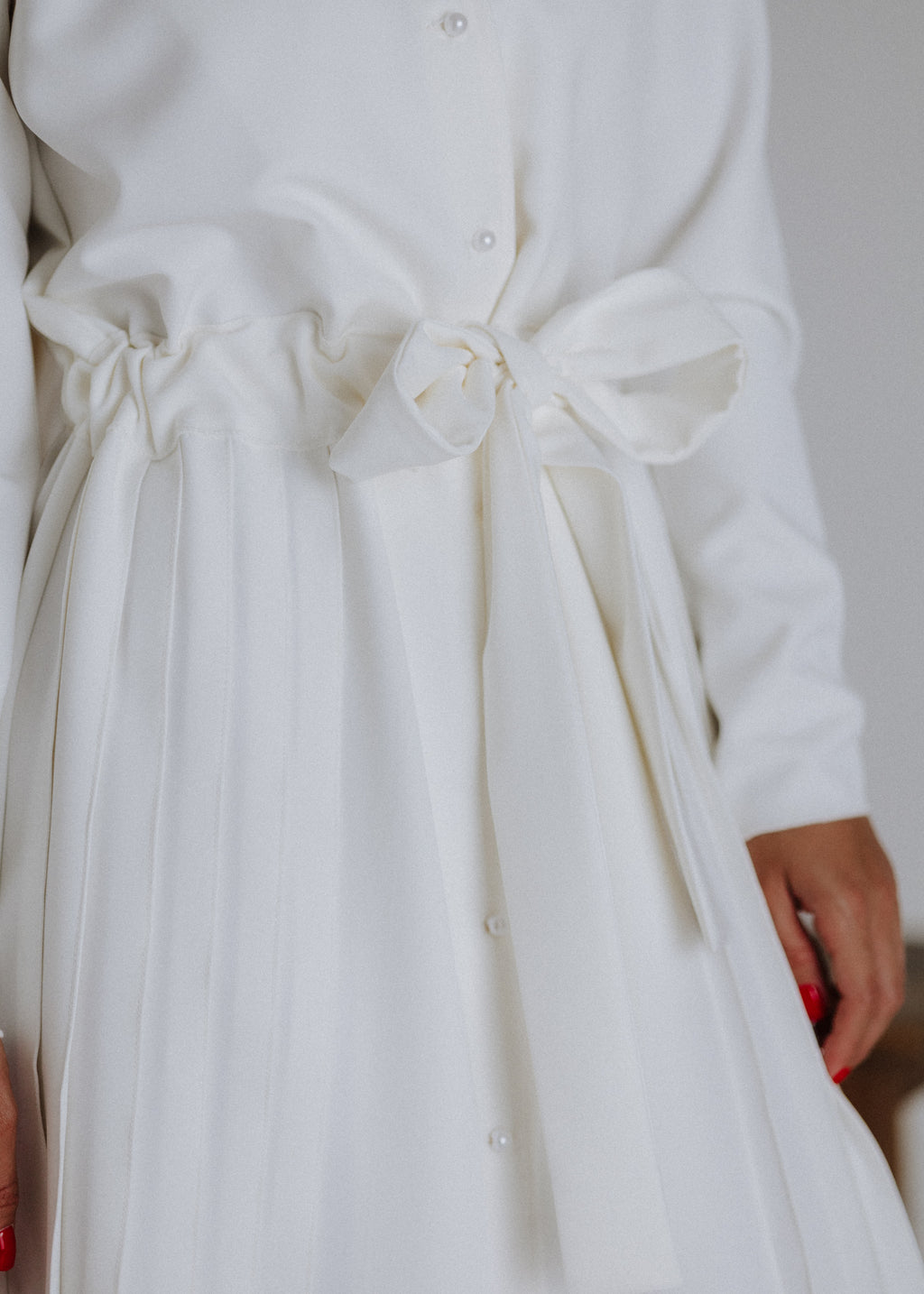 Handmade pleated dress
