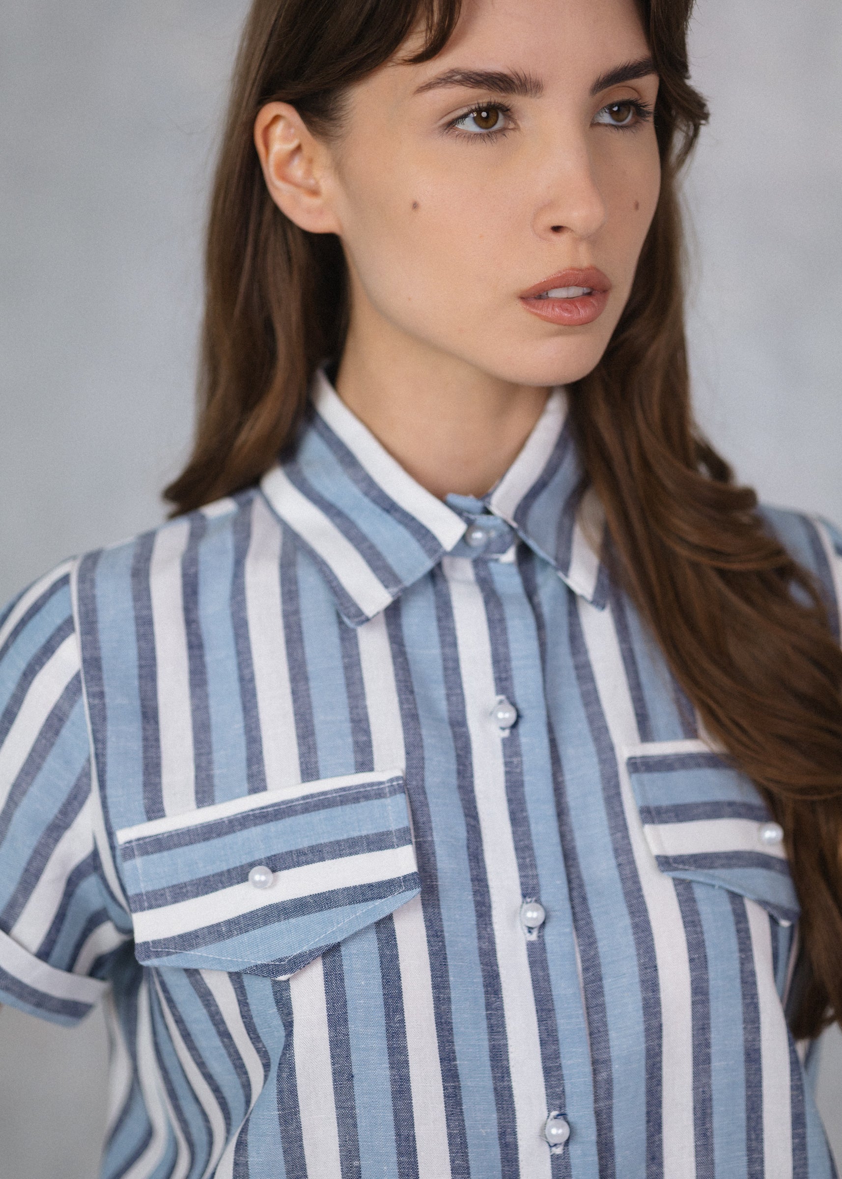 Striped linen shirt