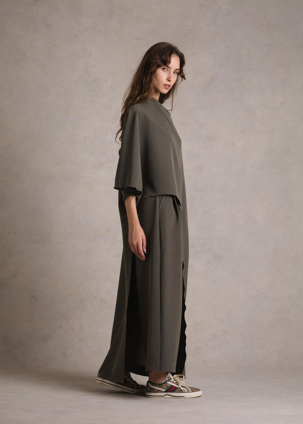 Khaki culotte